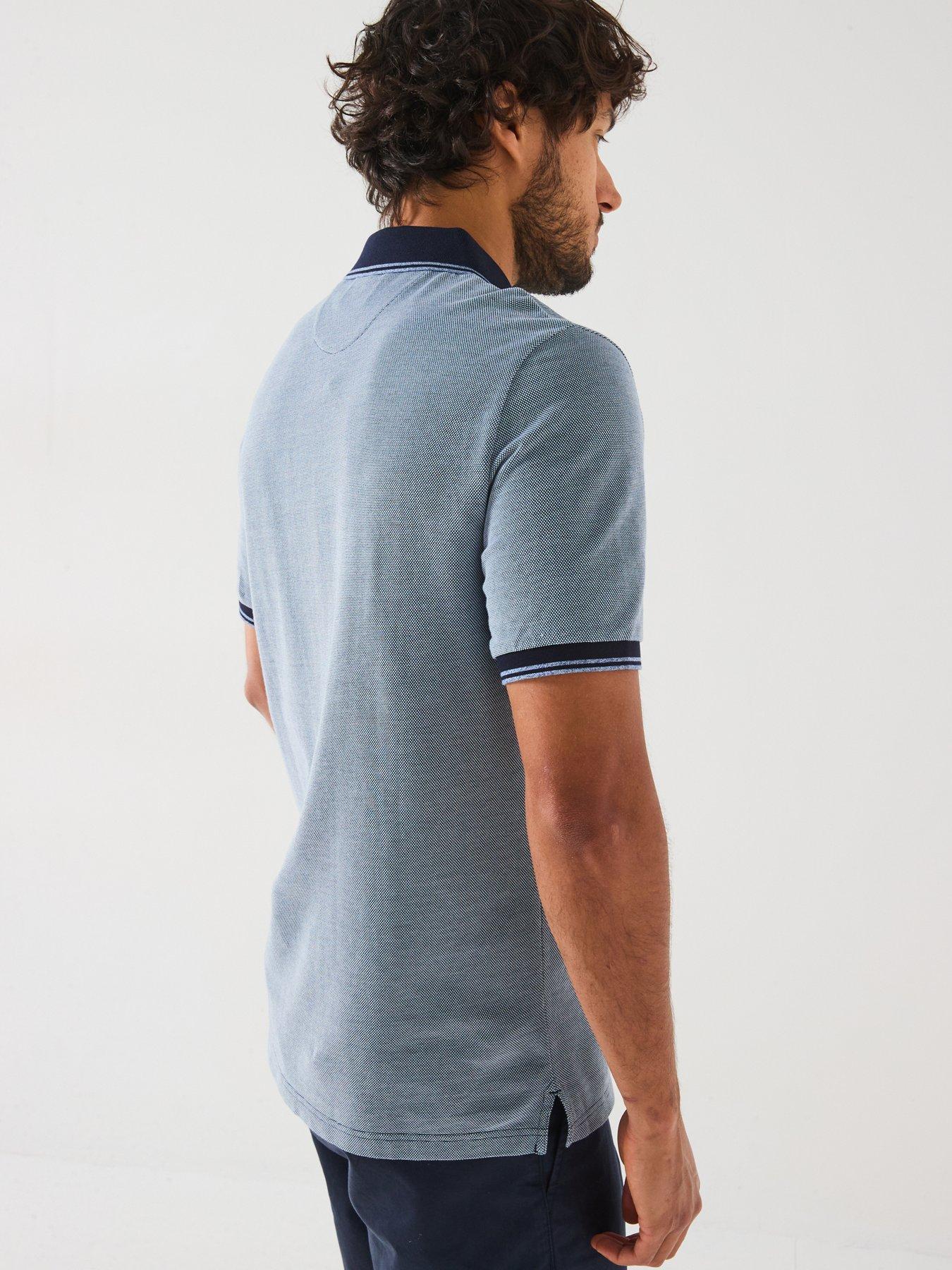 Image 6 of 6 of GANT Four Colour Pique Oxford Polo Shirt - Navy