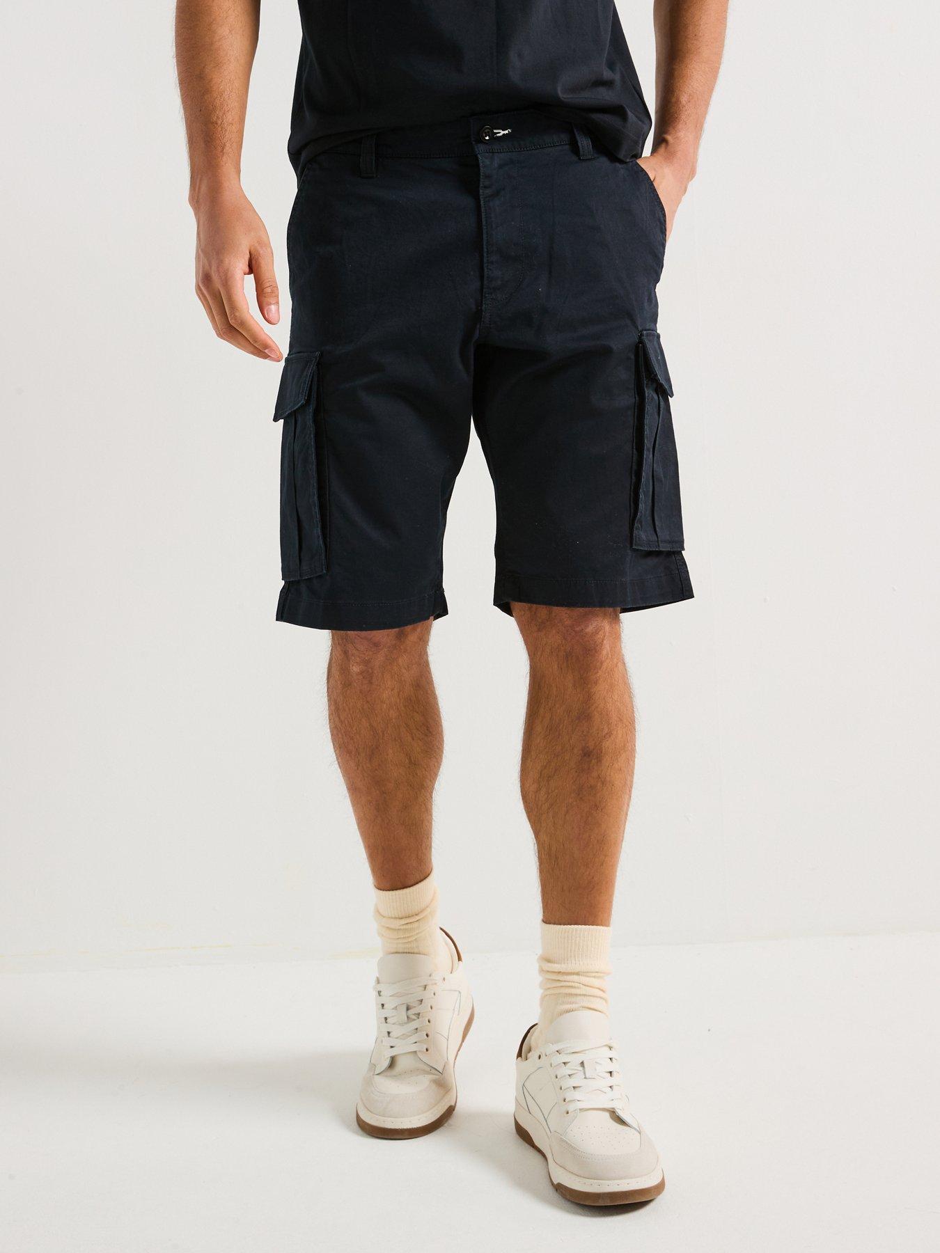 undefined Gant Relaxed Fit Twil Cargo Shorts - Black