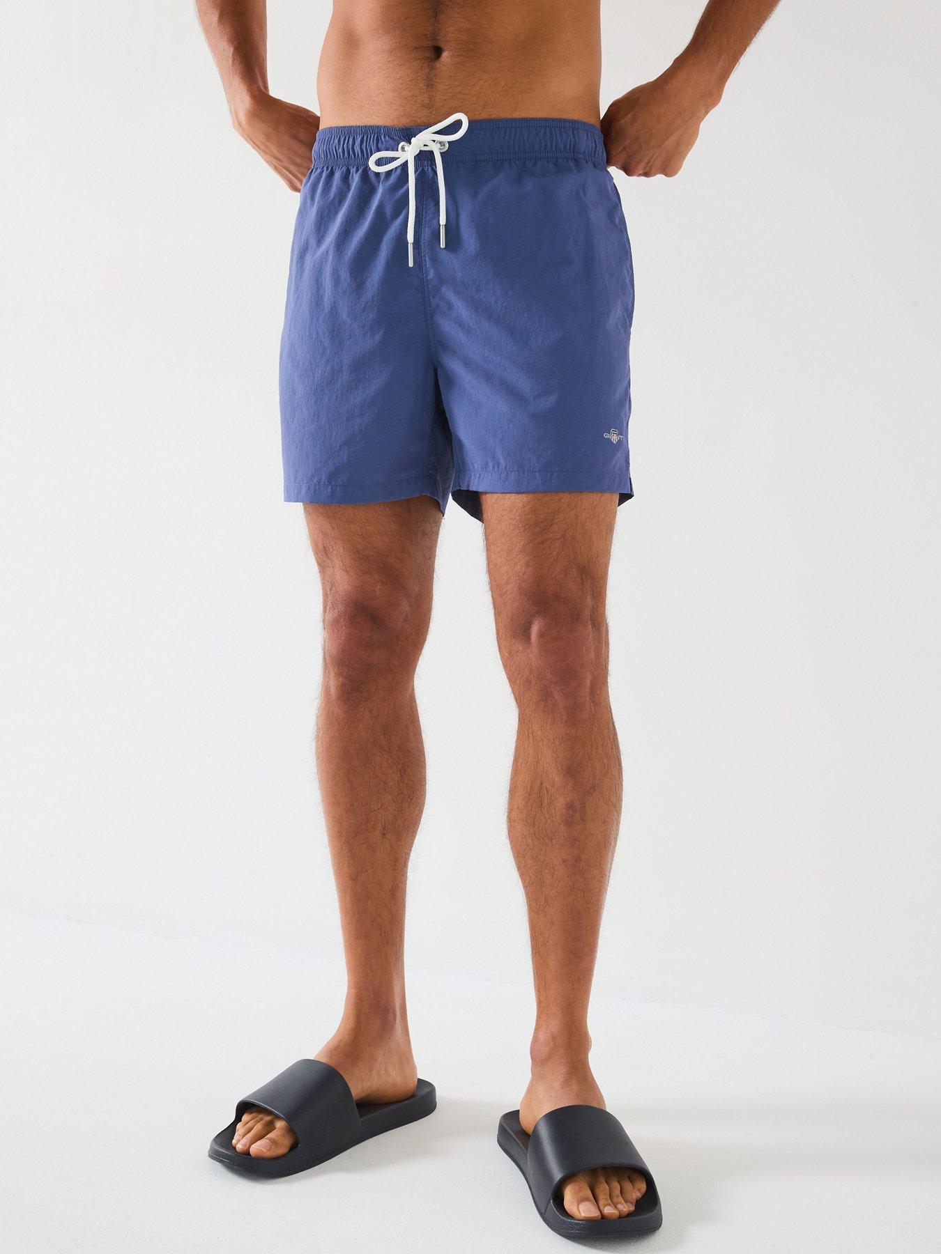 Image 1 of 4 of GANT Logo Swim Shorts - Navy
