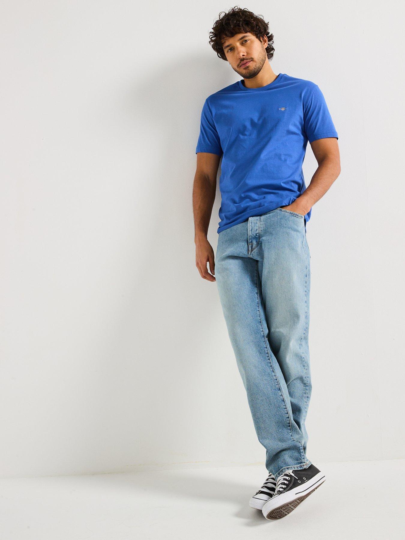 gant-regular-fit-short-sleeve-t-shirt-bright-blueback