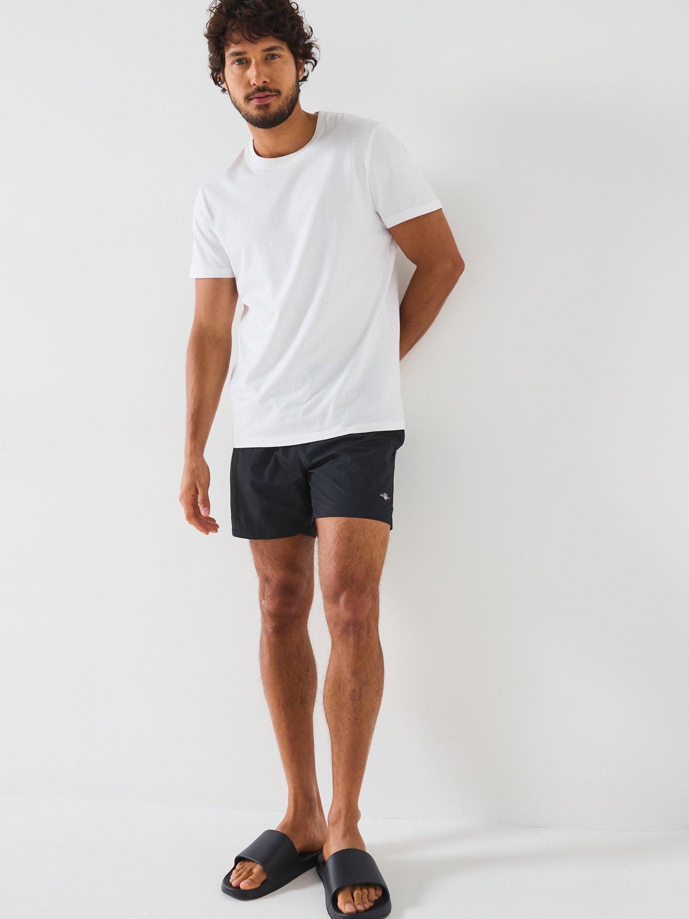 Image 3 of 5 of GANT Logo Swim Shorts - Black
