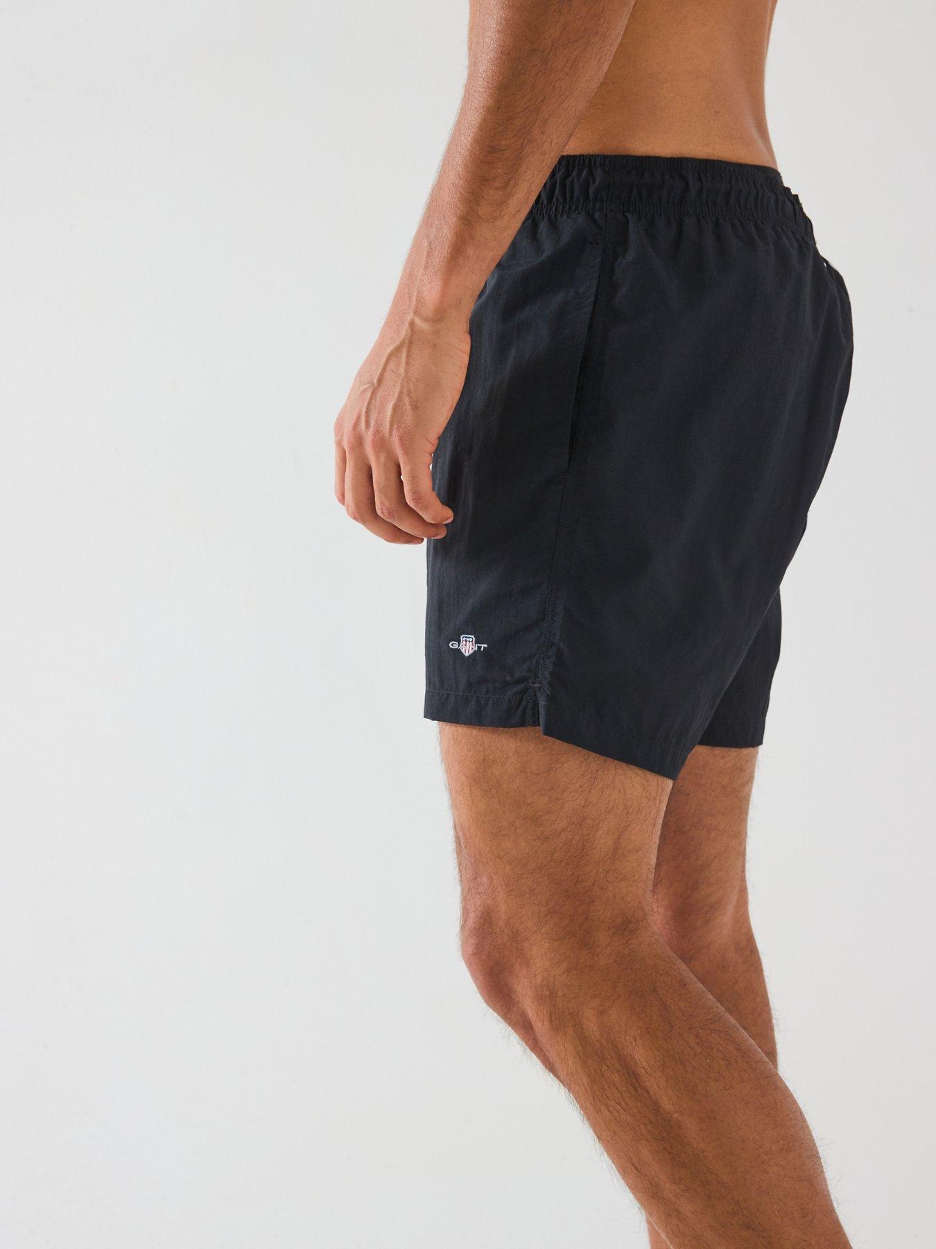 Image 4 of 5 of GANT Logo Swim Shorts - Black