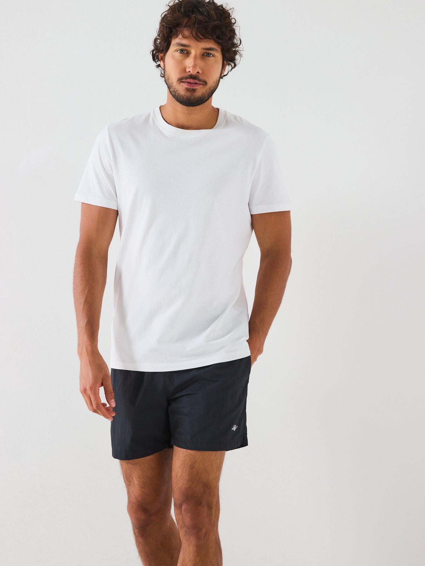 Image 5 of 5 of GANT Logo Swim Shorts - Black