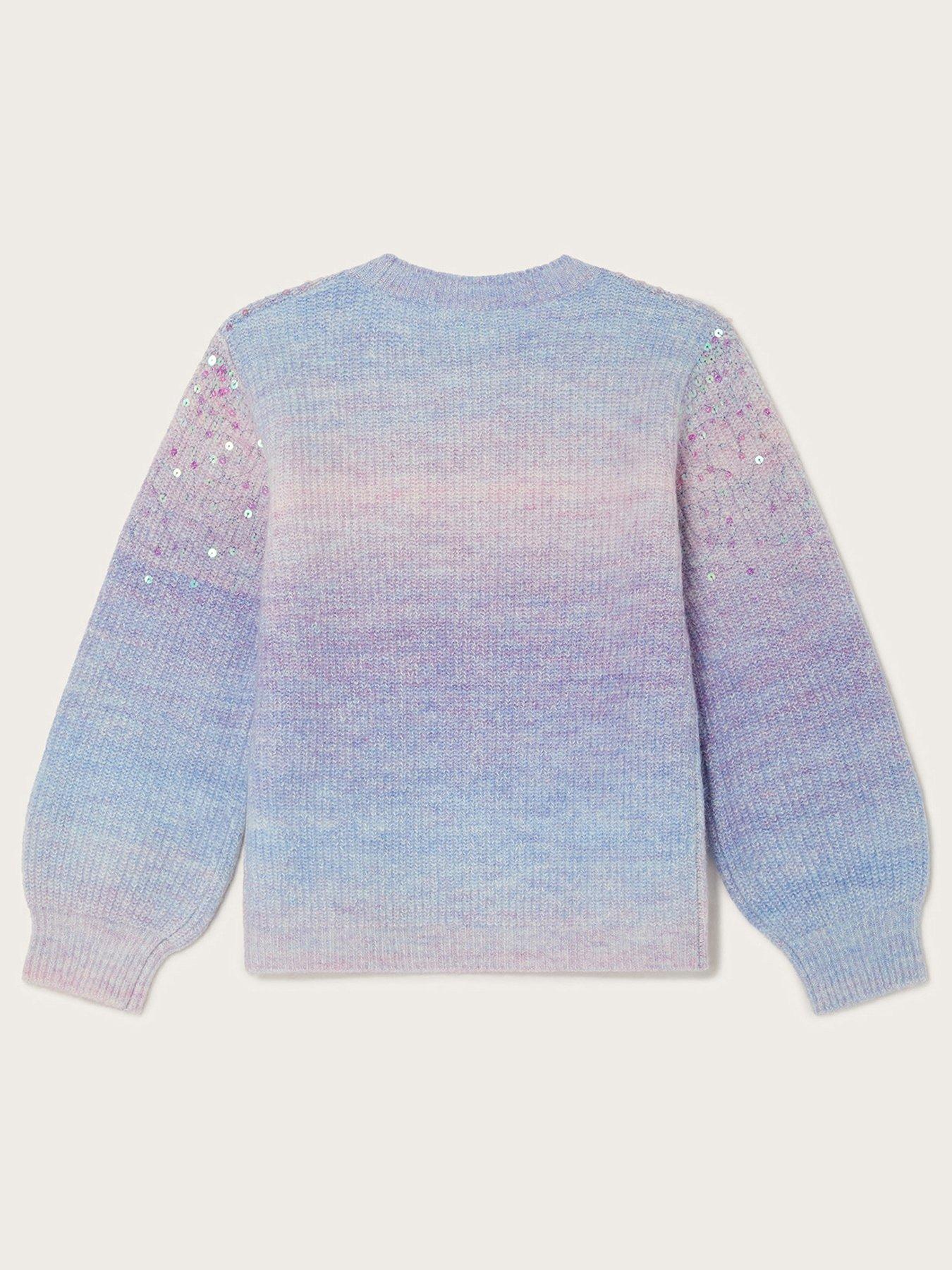 monsoon-girls-sequin-ombre-jumper-lilacback