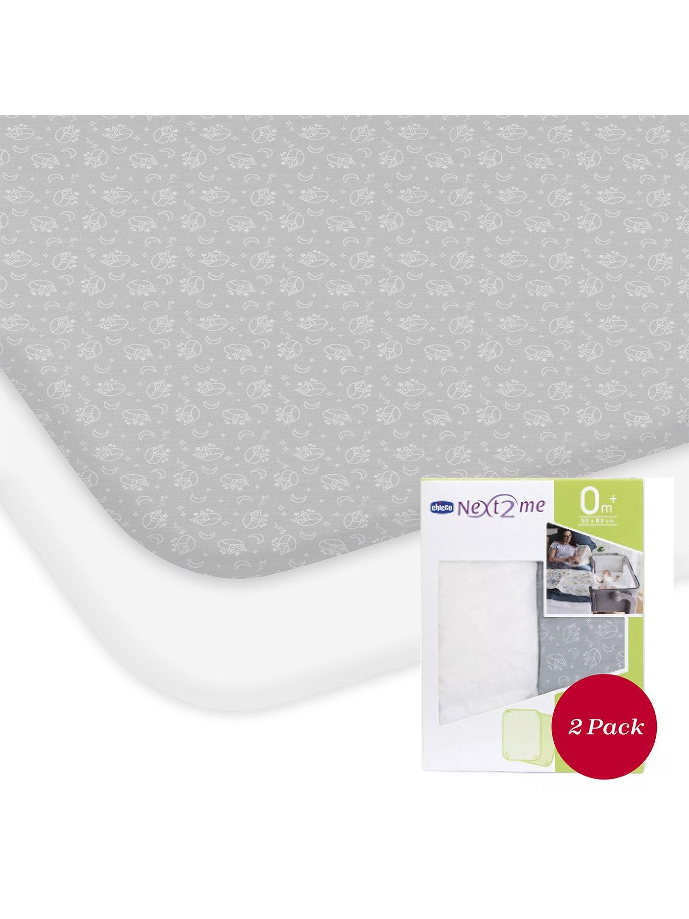 Image 3 of 6 of Chicco Next2Me Crib Sheets Set of 2