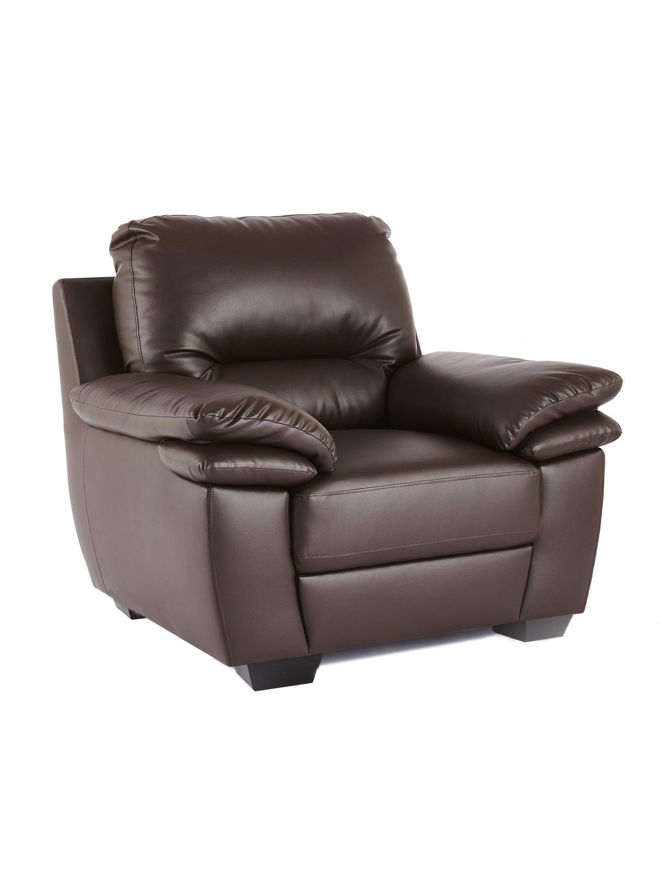 Image 3 of 6 of The Very Collection Leona Faux Leather Armchair&nbsp;- FSC&reg; Certified