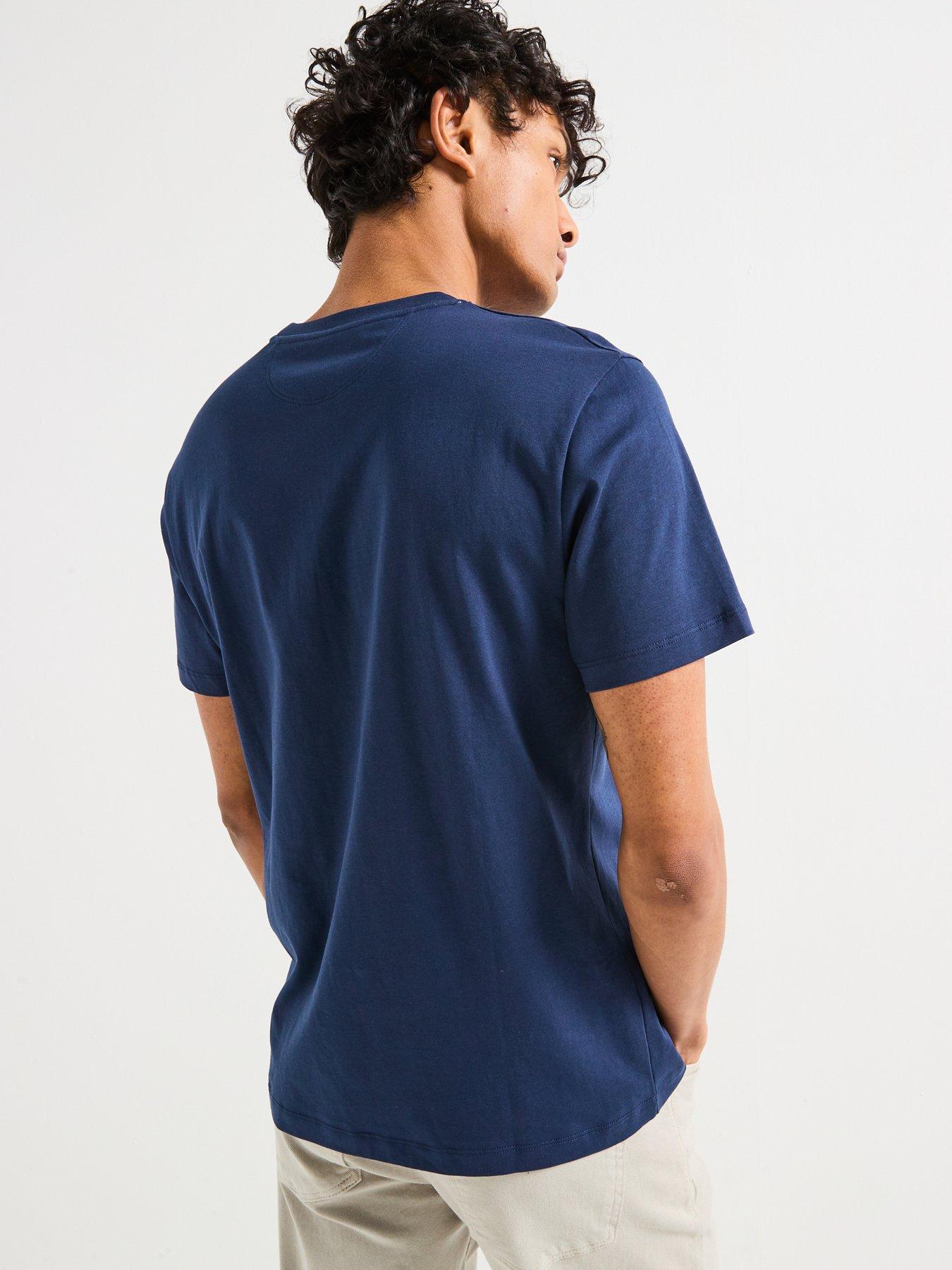 hackett-heritage-short-sleeve-t-shirt-navystillFront