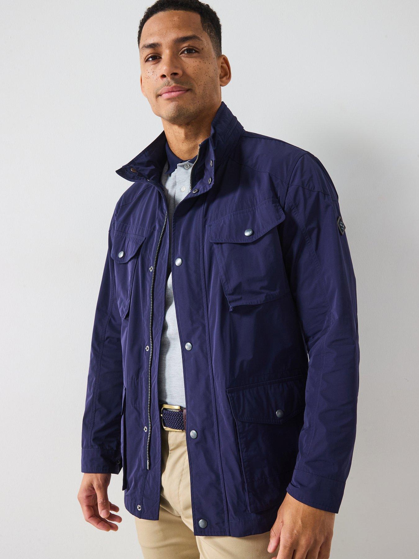 undefined Hackett Velospeed Mid Length Jacket - Navy
