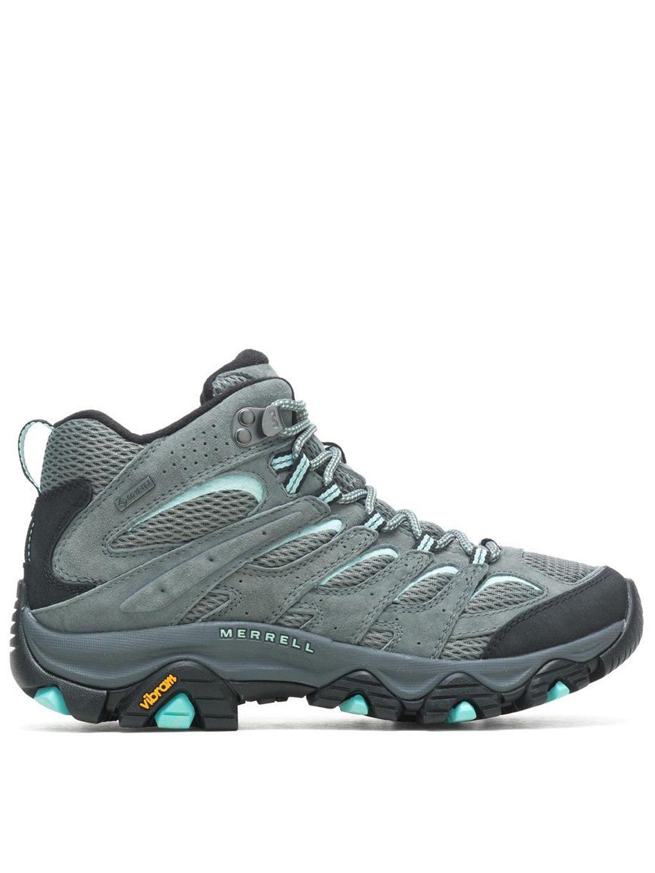 Image 1 of 6 of Merrell Womens Moab Mid Goretex Hiking Boots - Grey