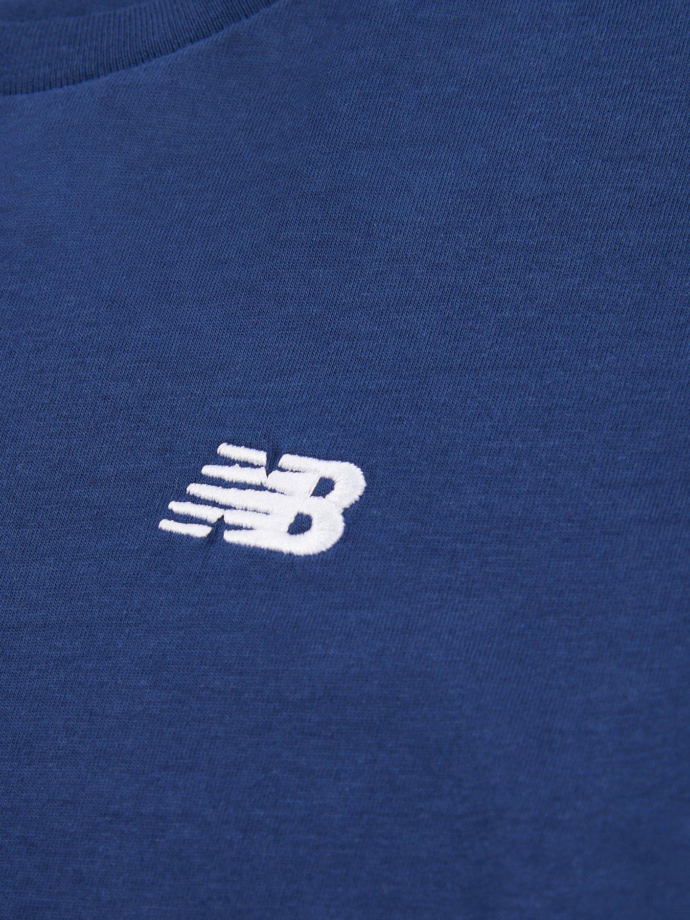 Image 5 of 5 of New Balance Junior Boys Jersey Small Logo Tee - Navy