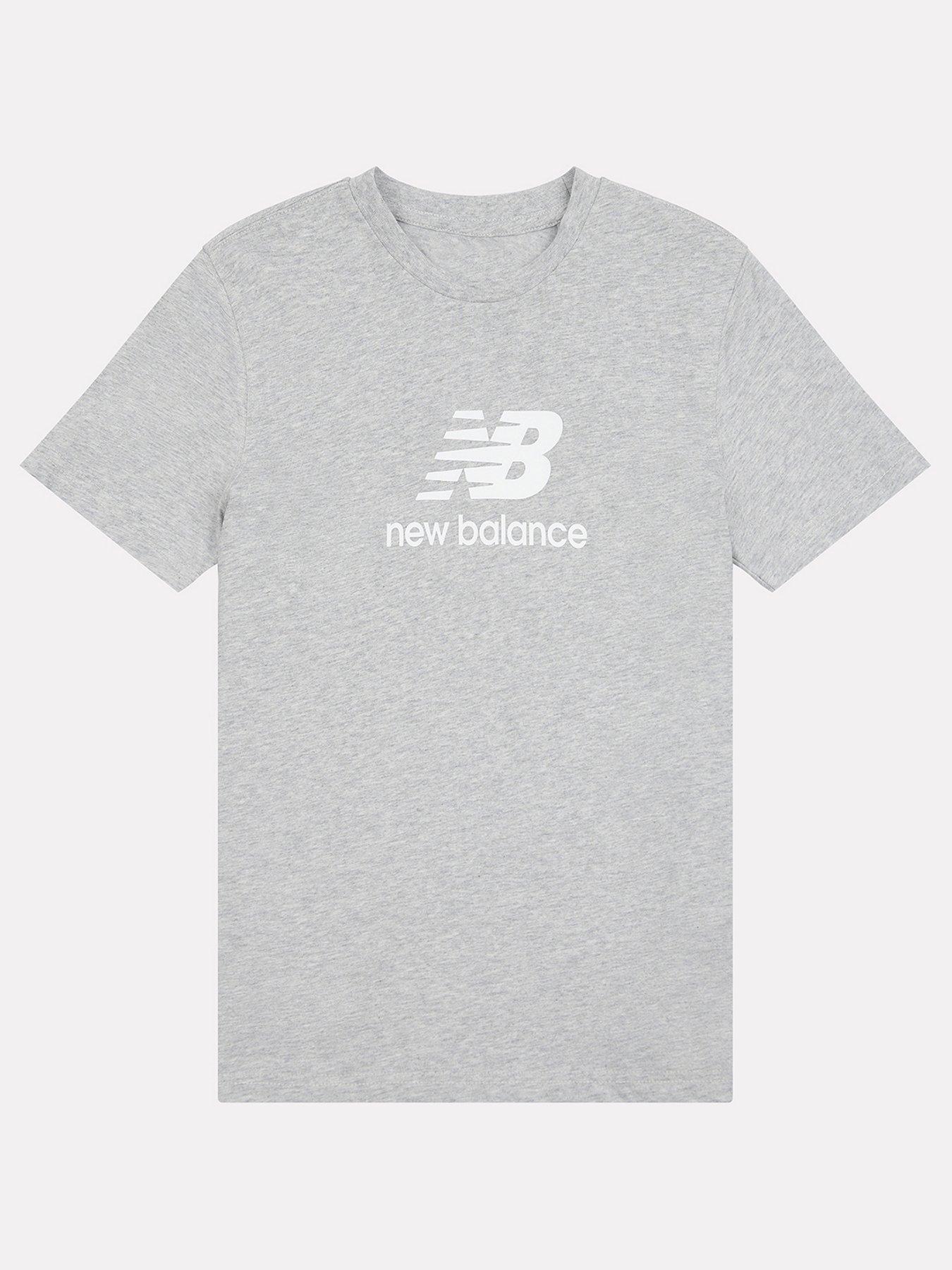 undefined Kids Boys Jersey Stacked Logo Tee - Grey