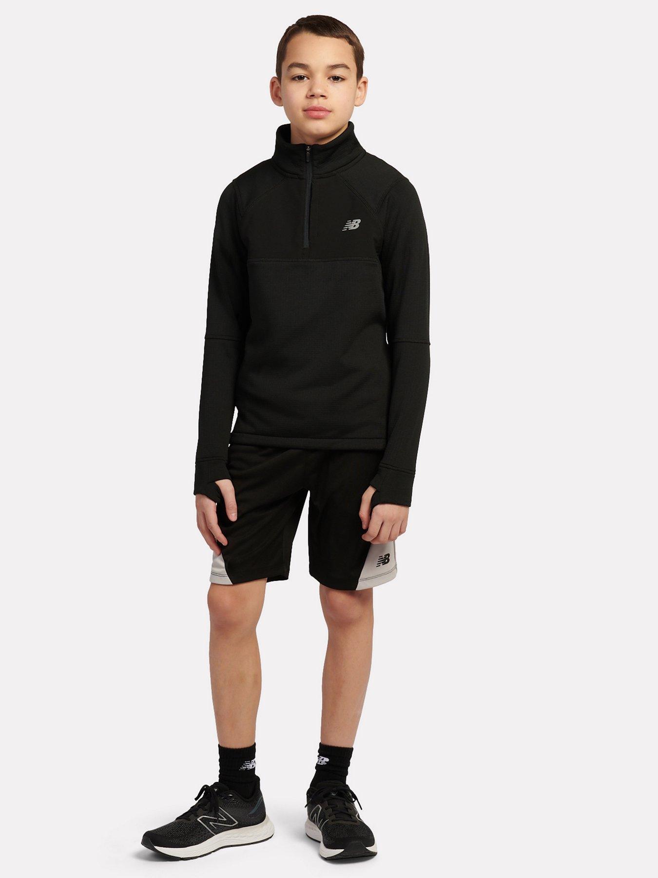 Image 2 of 5 of New Balance Junior Boys Athletic Quarter Zip - Black