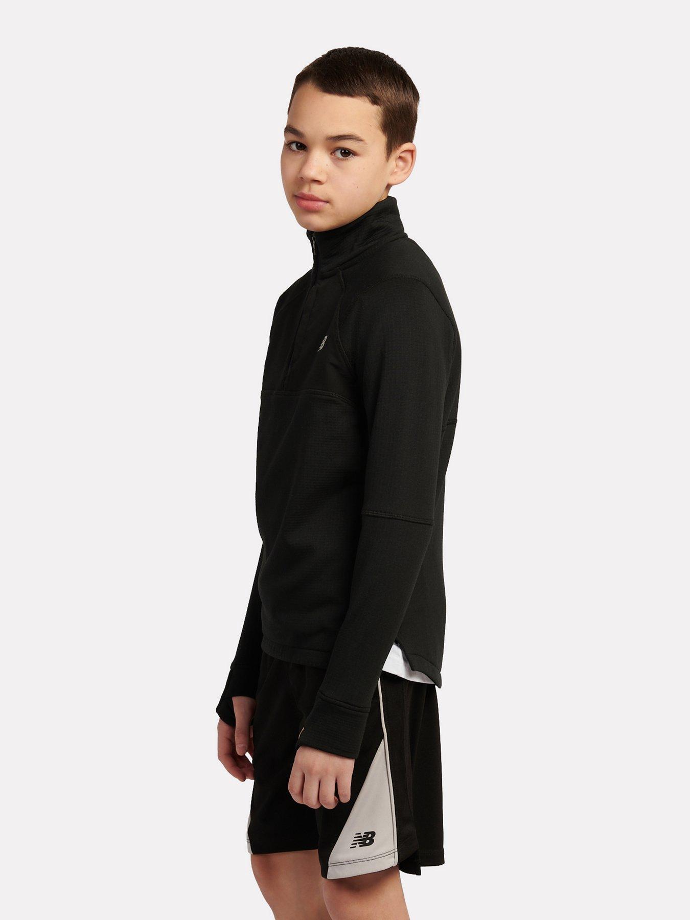 Image 4 of 5 of New Balance Junior Boys Athletic Quarter Zip - Black