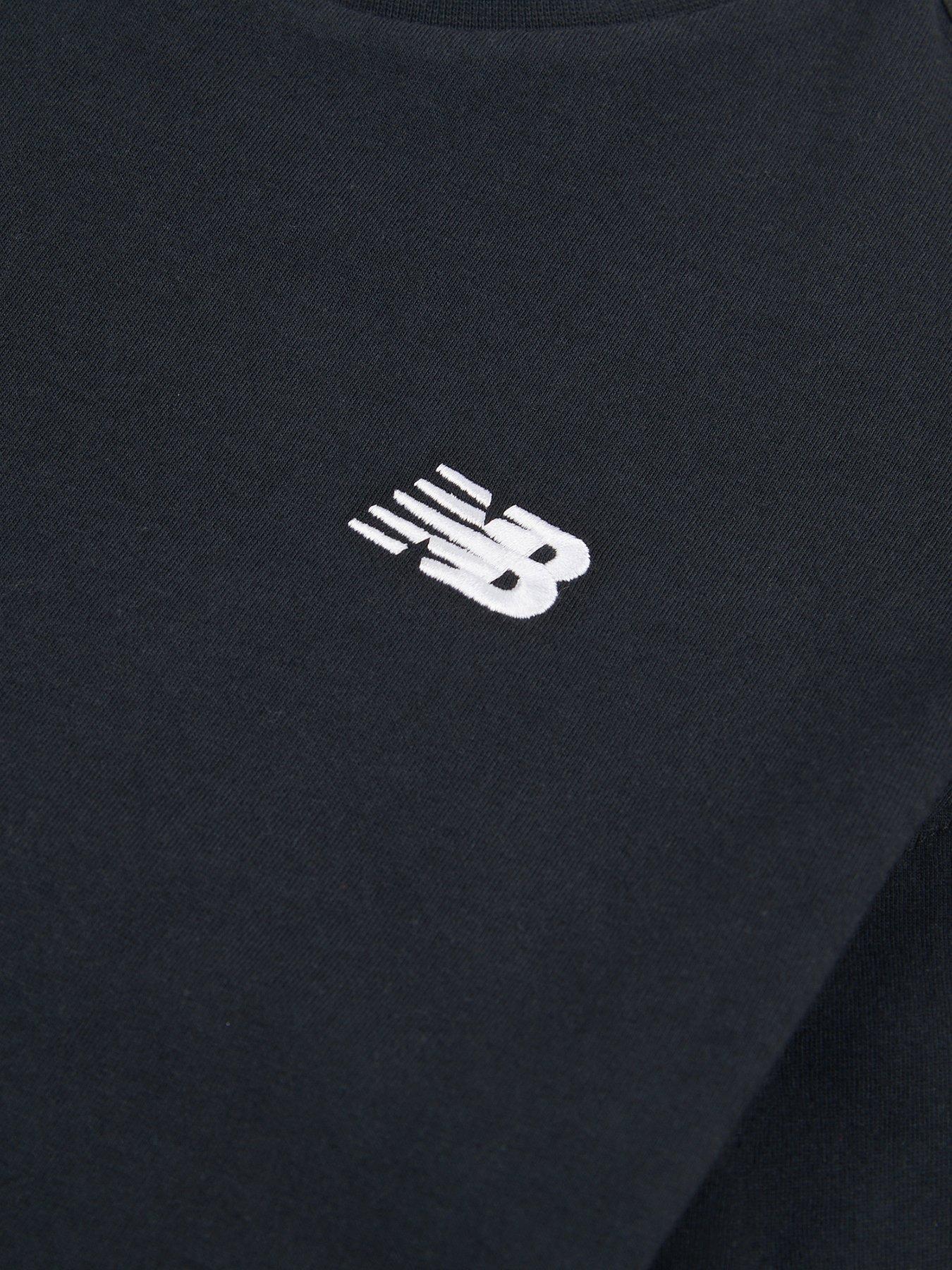 Image 3 of 3 of New Balance Junior Girls Jersey Small Logo Tee - Black