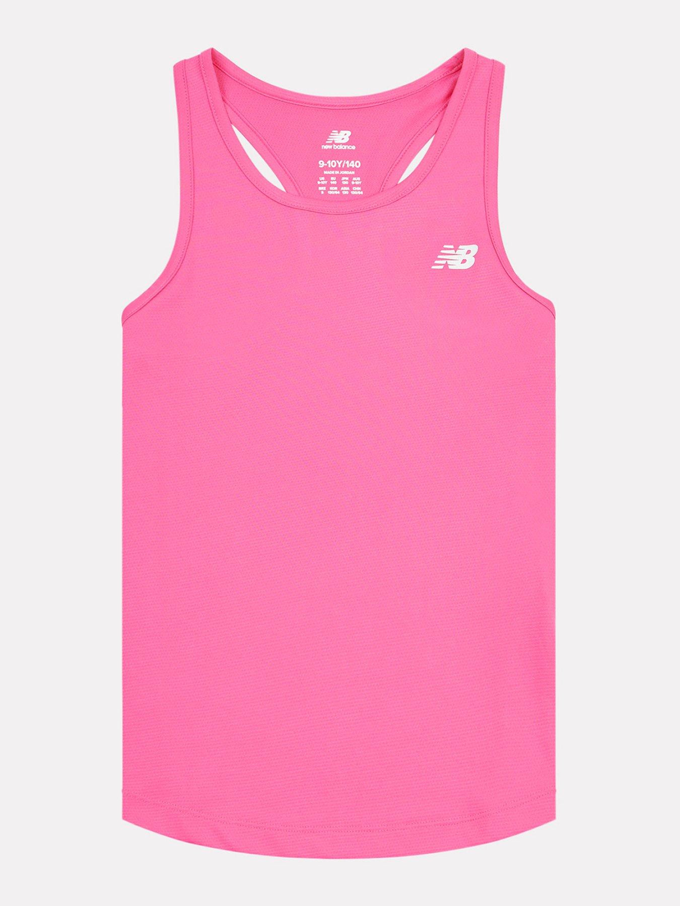 New Balance Junior Girls Athletic Tank - Pink
