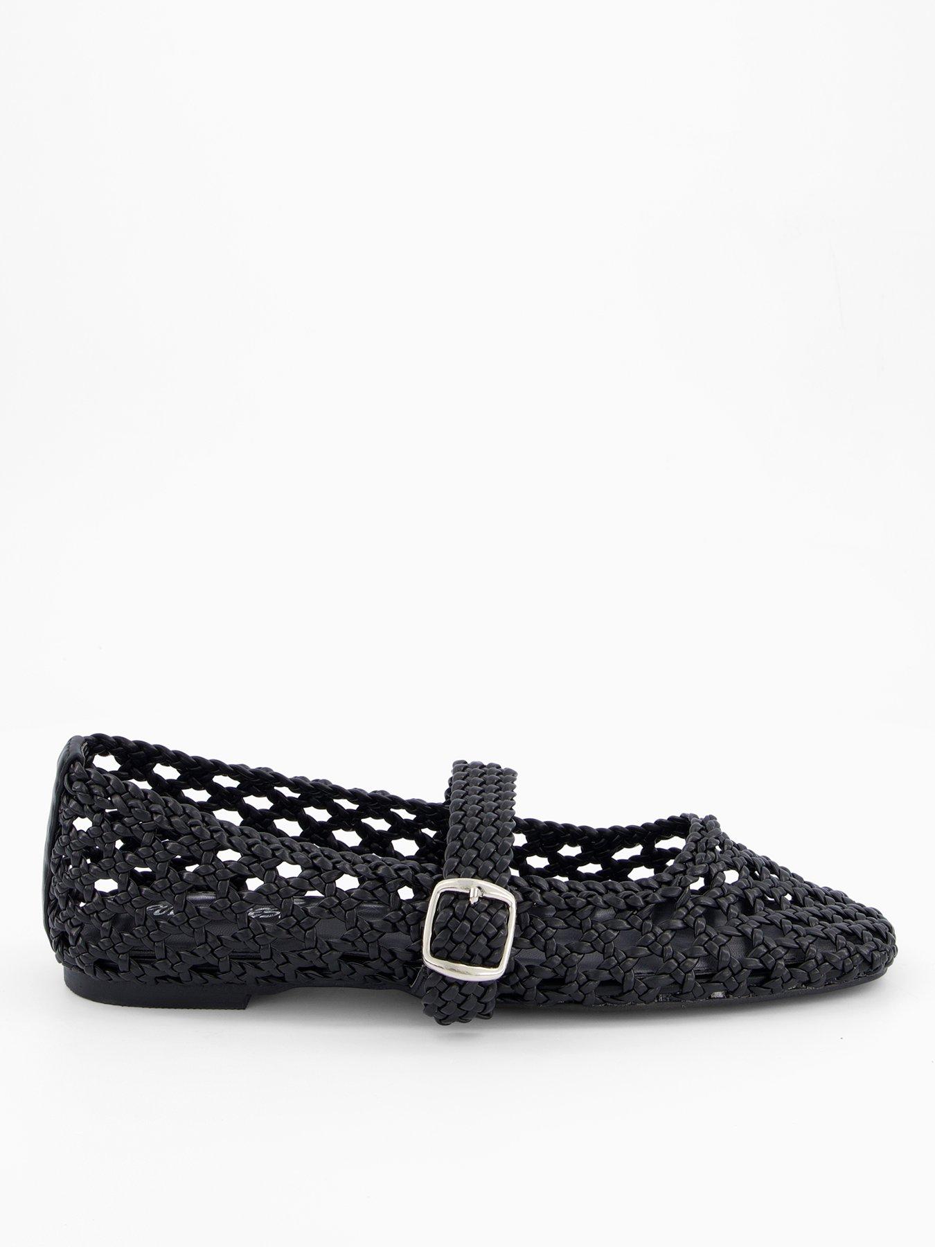 public-desire-winoma-woven-flat-shoes-blackstillFront