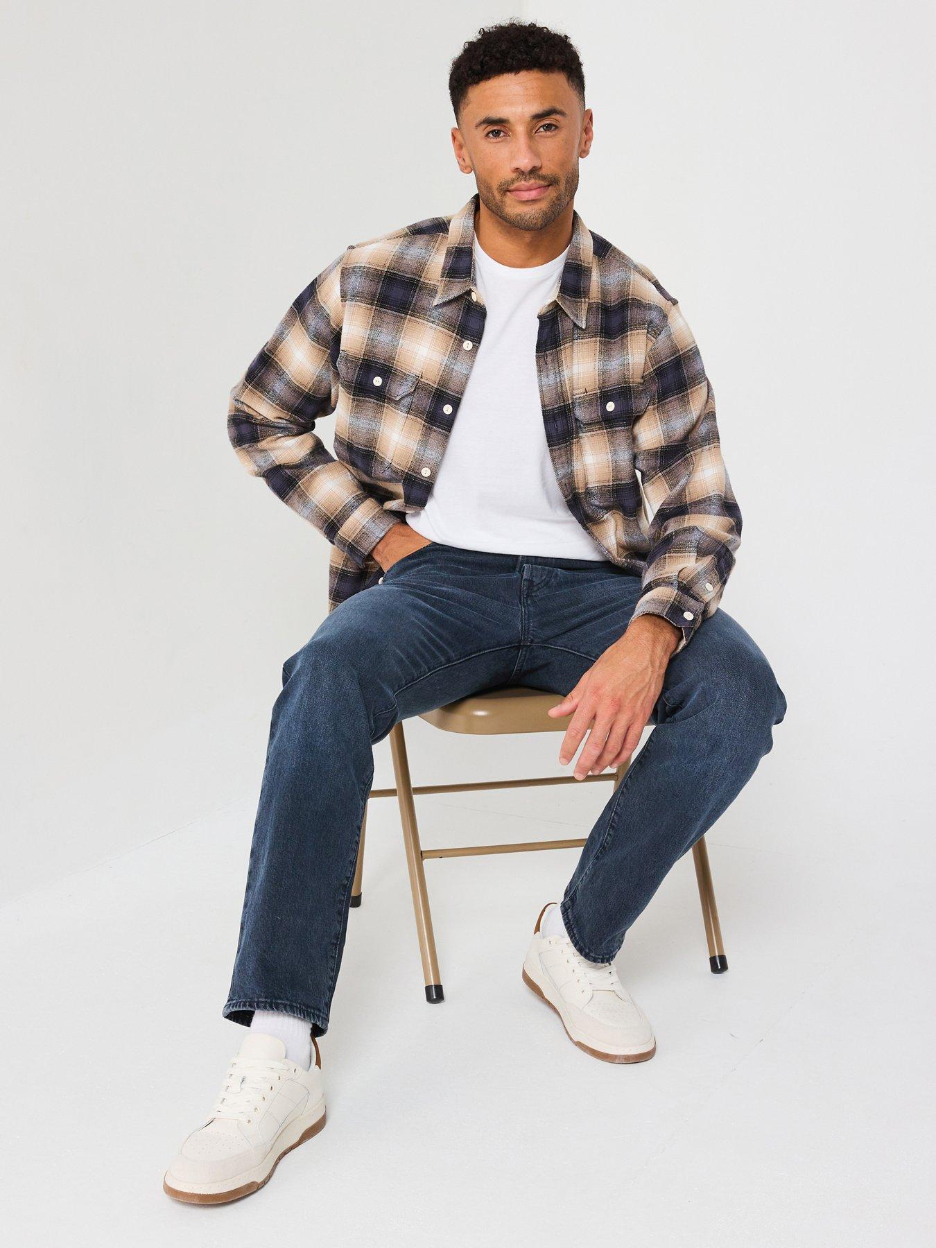 Image 3 of 6 of Levi's Levi's 501 Original Straight Fit Jeans - Blue Black Stretch - Dark Blue