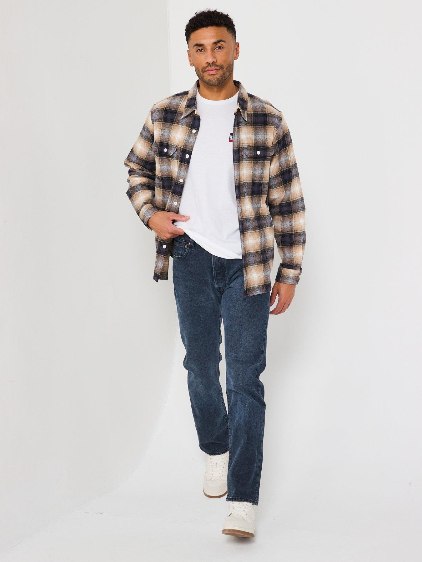 Image 4 of 6 of Levi's Levi's 501 Original Straight Fit Jeans - Blue Black Stretch - Dark Blue
