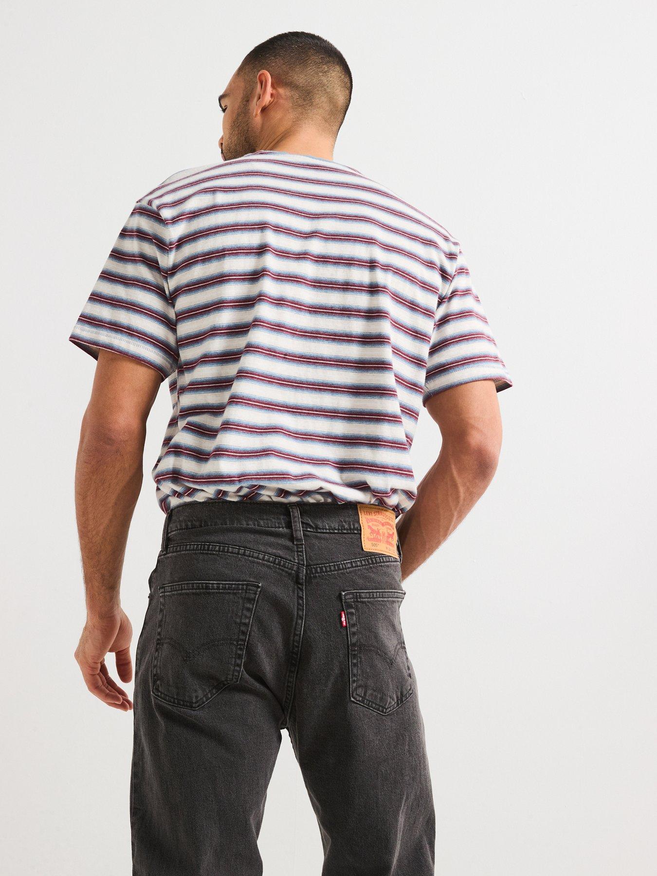 Image 5 of 6 of Levi's 505 Regular Fit Jeans - Fly On The Wall - Dark Grey