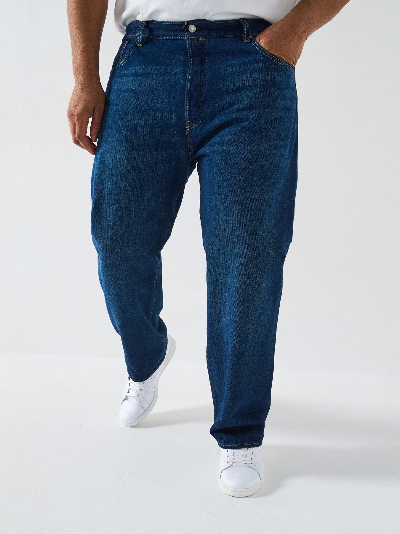 undefined Levi's 501 Original Straight Fit Big  &  Tall Jeans - 10ft Over Head - Blue