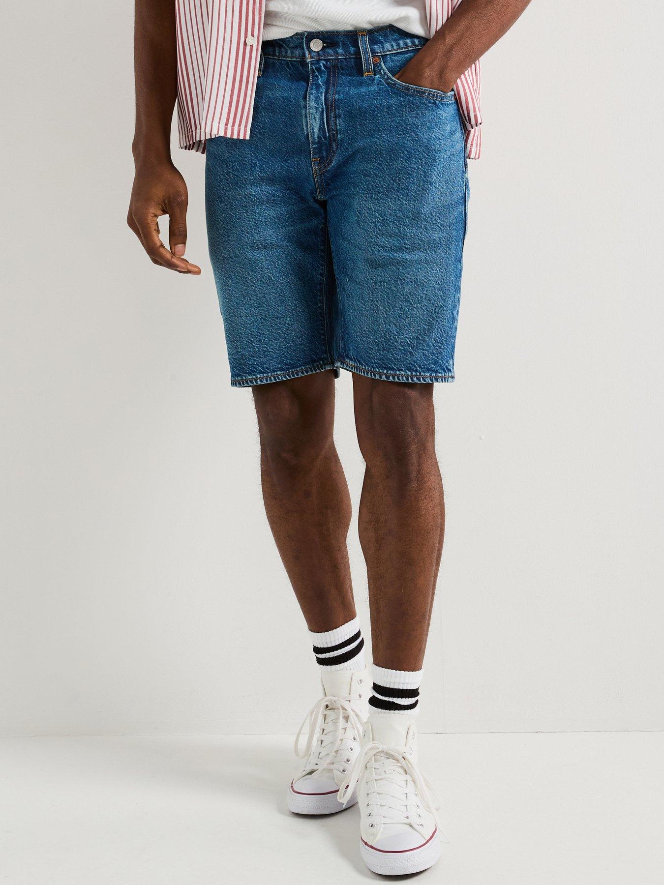 Image 1 of 6 of Levi's Levi's 405 Standard Denim Shorts- Comeback Tour- Dark Blue