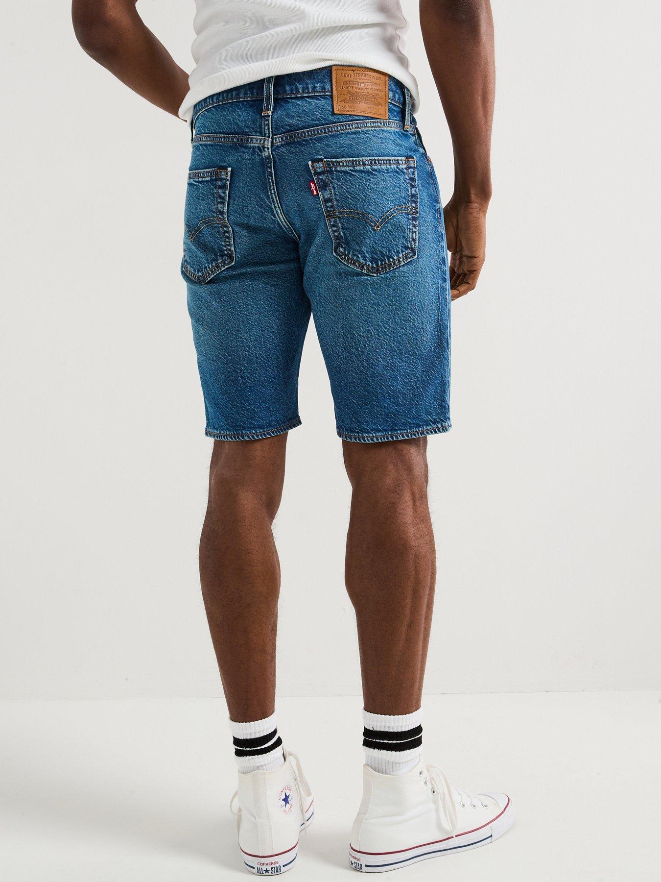 Image 2 of 6 of Levi's Levi's 405 Standard Denim Shorts- Comeback Tour- Dark Blue