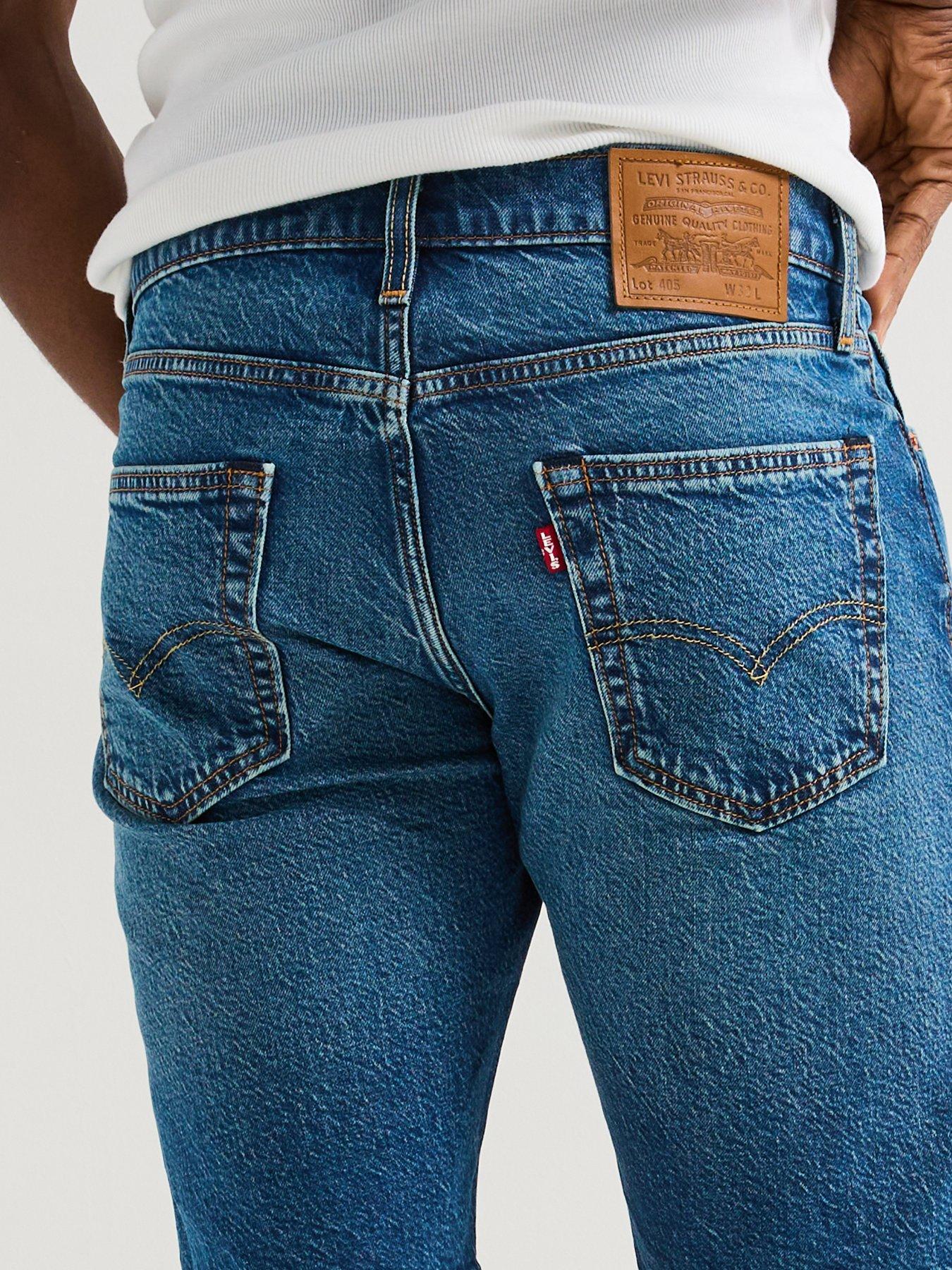 Image 4 of 6 of Levi's Levi's 405 Standard Denim Shorts- Comeback Tour- Dark Blue