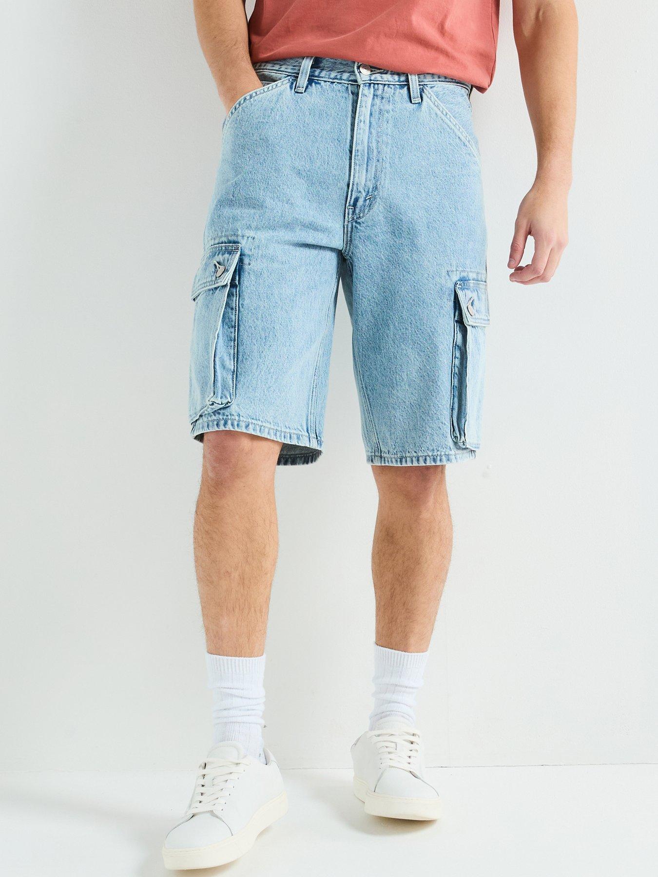 undefined Levi's 478 Baggy Fit Denim Shorts- My Pockets Full- Blue