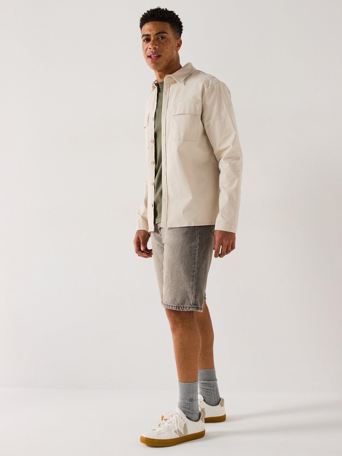 Image 3 of 6 of Levi's Levi's 469 Loose Fit Denim Shorts- A Look Back- Grey
