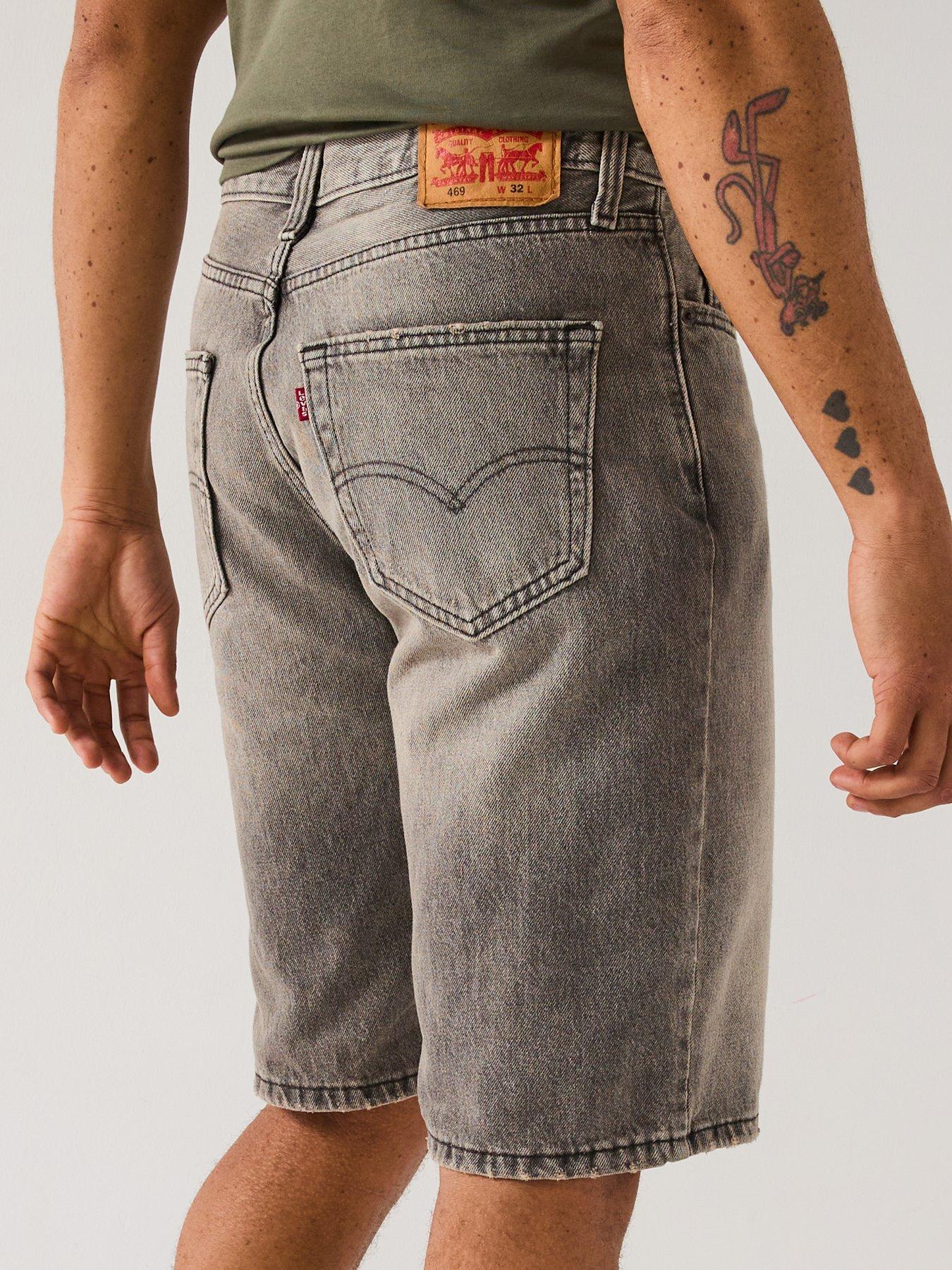 Image 5 of 6 of Levi's Levi's 469 Loose Fit Denim Shorts- A Look Back- Grey