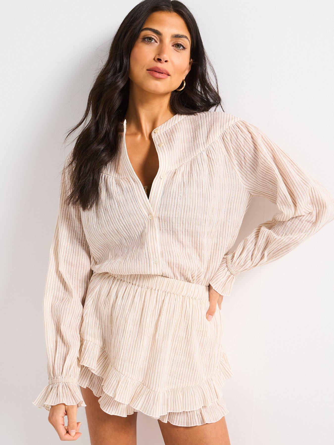 v-by-very-metallic-button-through-co-ord-top-beigeoutfit