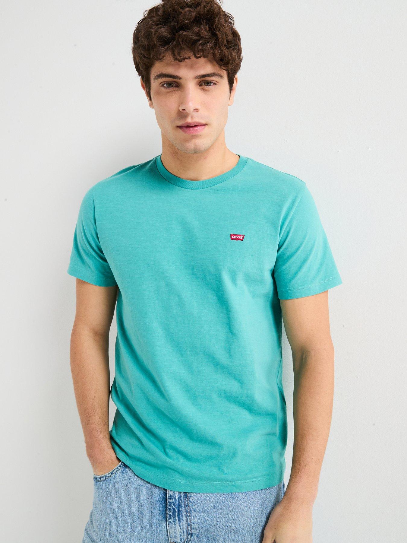 undefined Levi's Short Sleeve Original Housemark Logo T-shirt- Light Blue