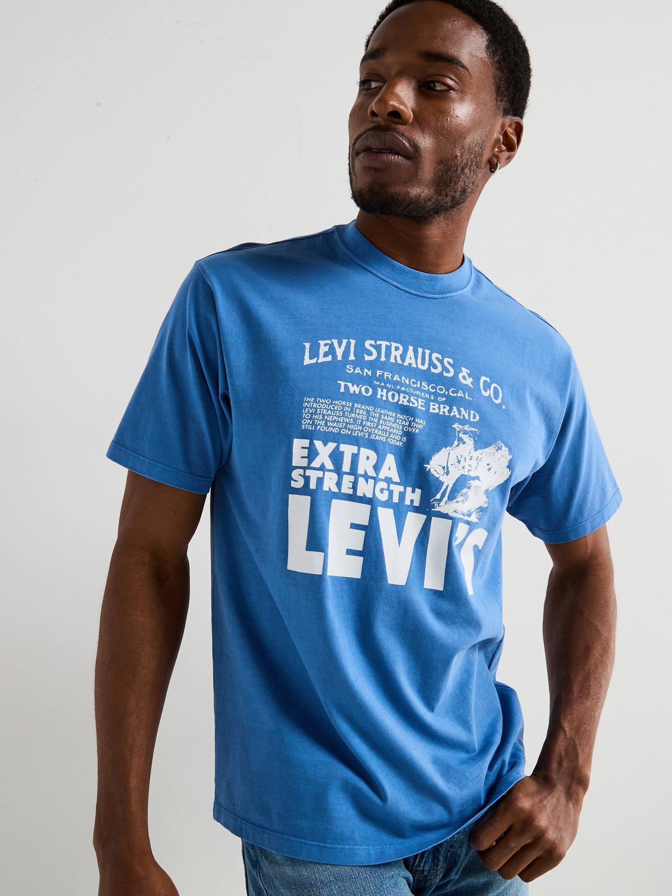 undefined Levi's Western Graphic T-shirt- Blue