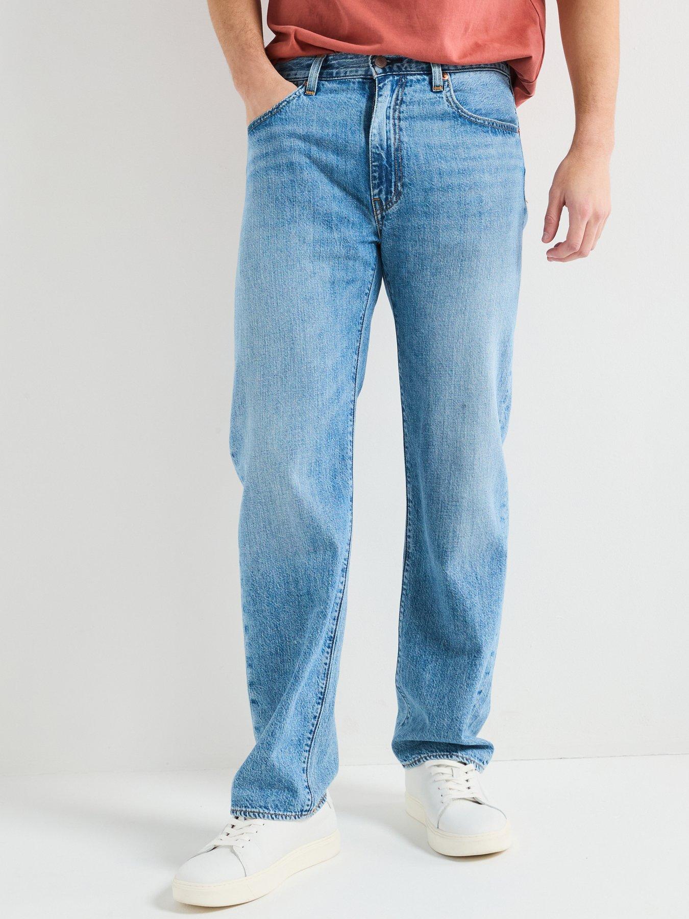 Levi's Levis 555® Relaxed Straight Fit Lightweight Linen+ Jeans - Tried Our Best - Blue
