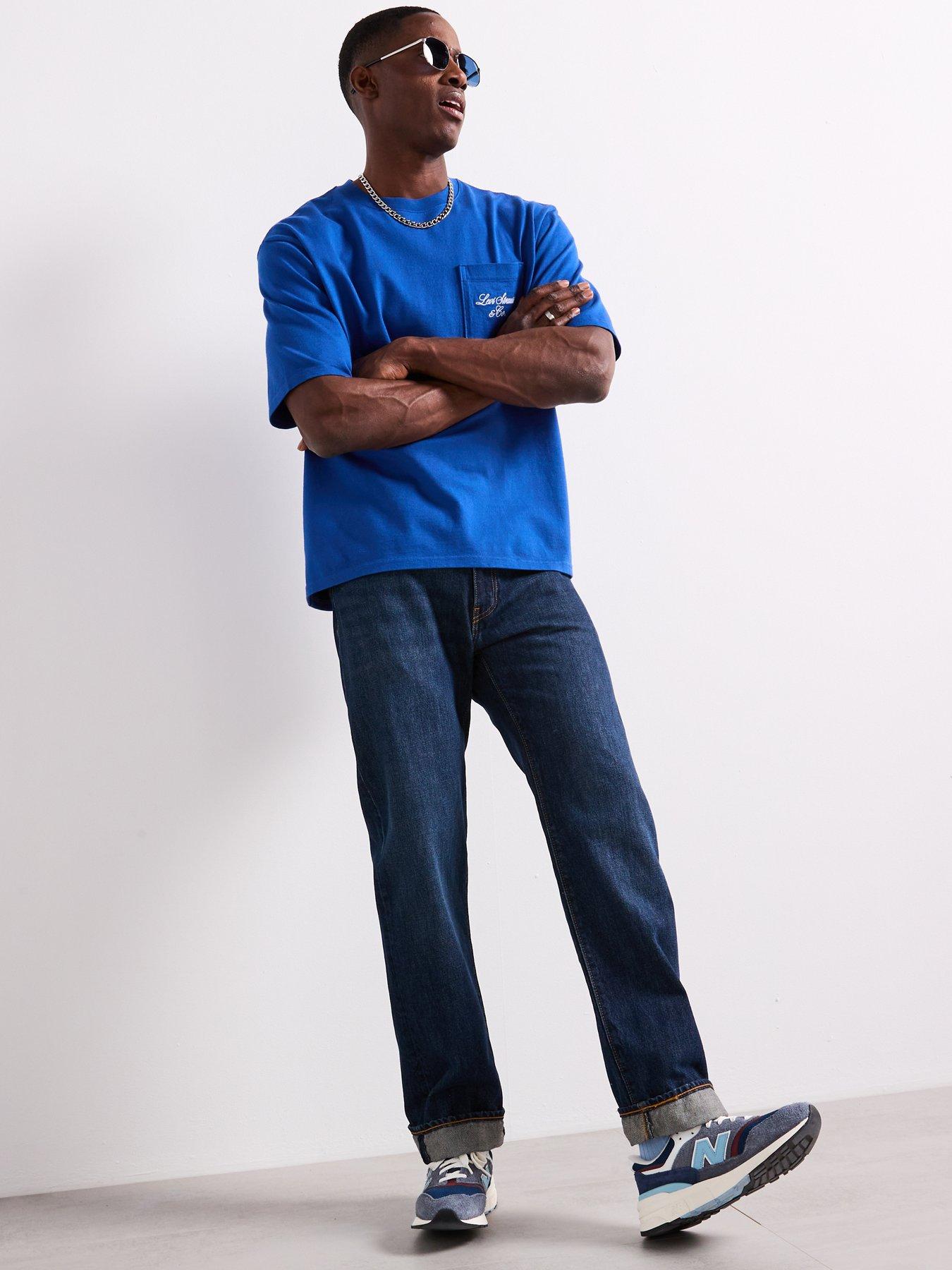 Image 4 of 6 of Levi's Levis Heavyweight Graphic Pocket Short Sleeve T-shirt- Blue