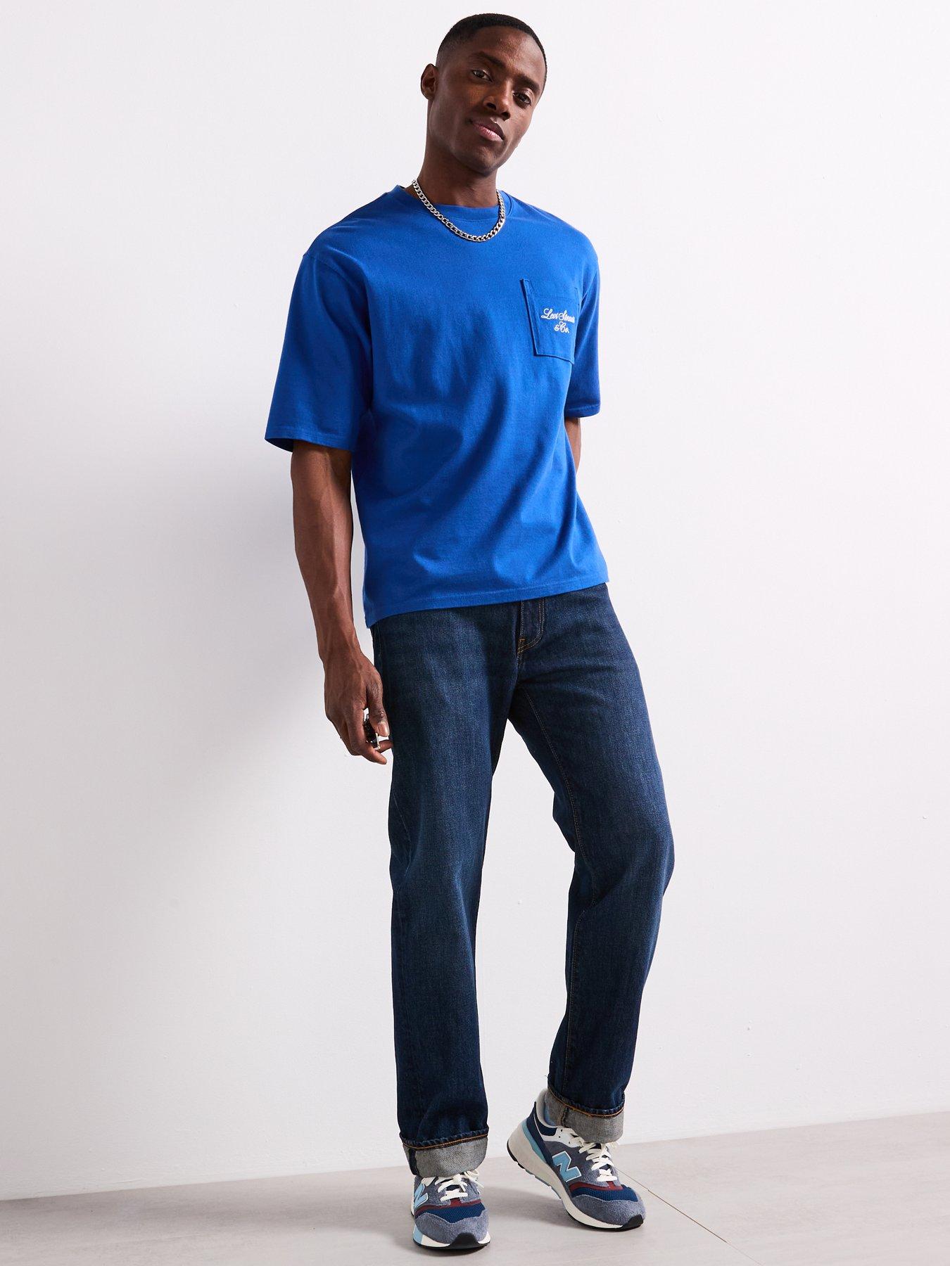 Image 6 of 6 of Levi's Levis Heavyweight Graphic Pocket Short Sleeve T-shirt- Blue