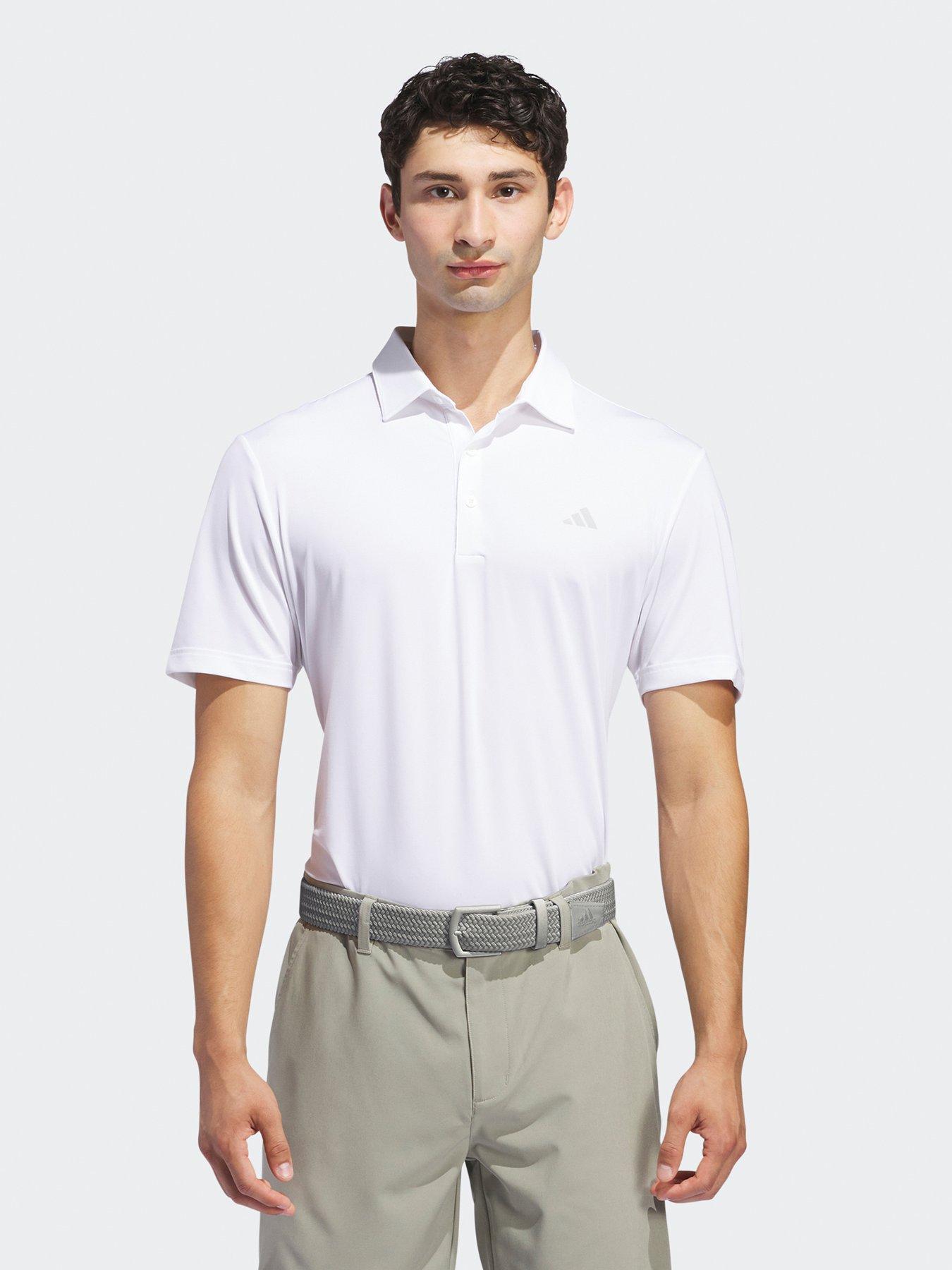adidas Mens Golf Ultimate365 Solid Left Chest Polo-white