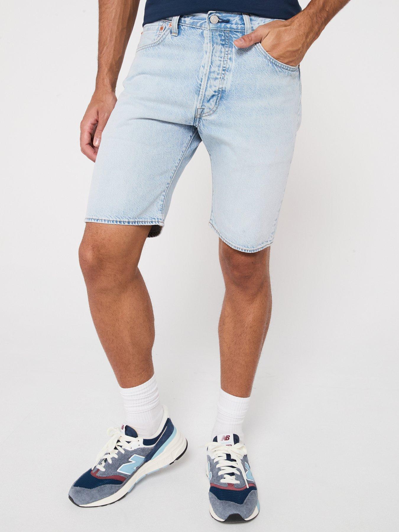 undefined Levi's 501 Original Regular Fit Denim Shorts- Light Thread Ltwt- Light Blue