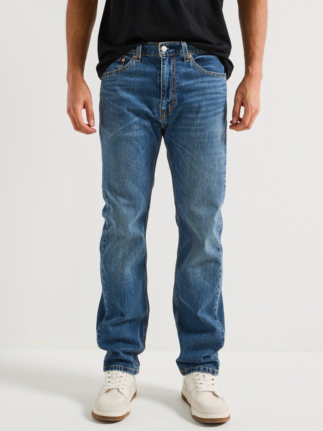 undefined Levi's 505 Regular Fit Jeans - Worn In - Light Blue