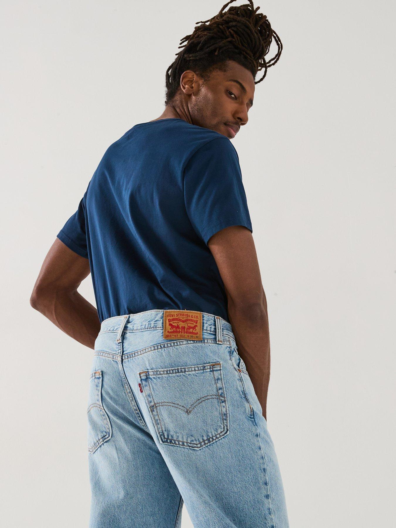 Image 2 of 6 of Levi's Levis Relaxed Fit Baby Tab Short Sleeve T-shirt- Navy