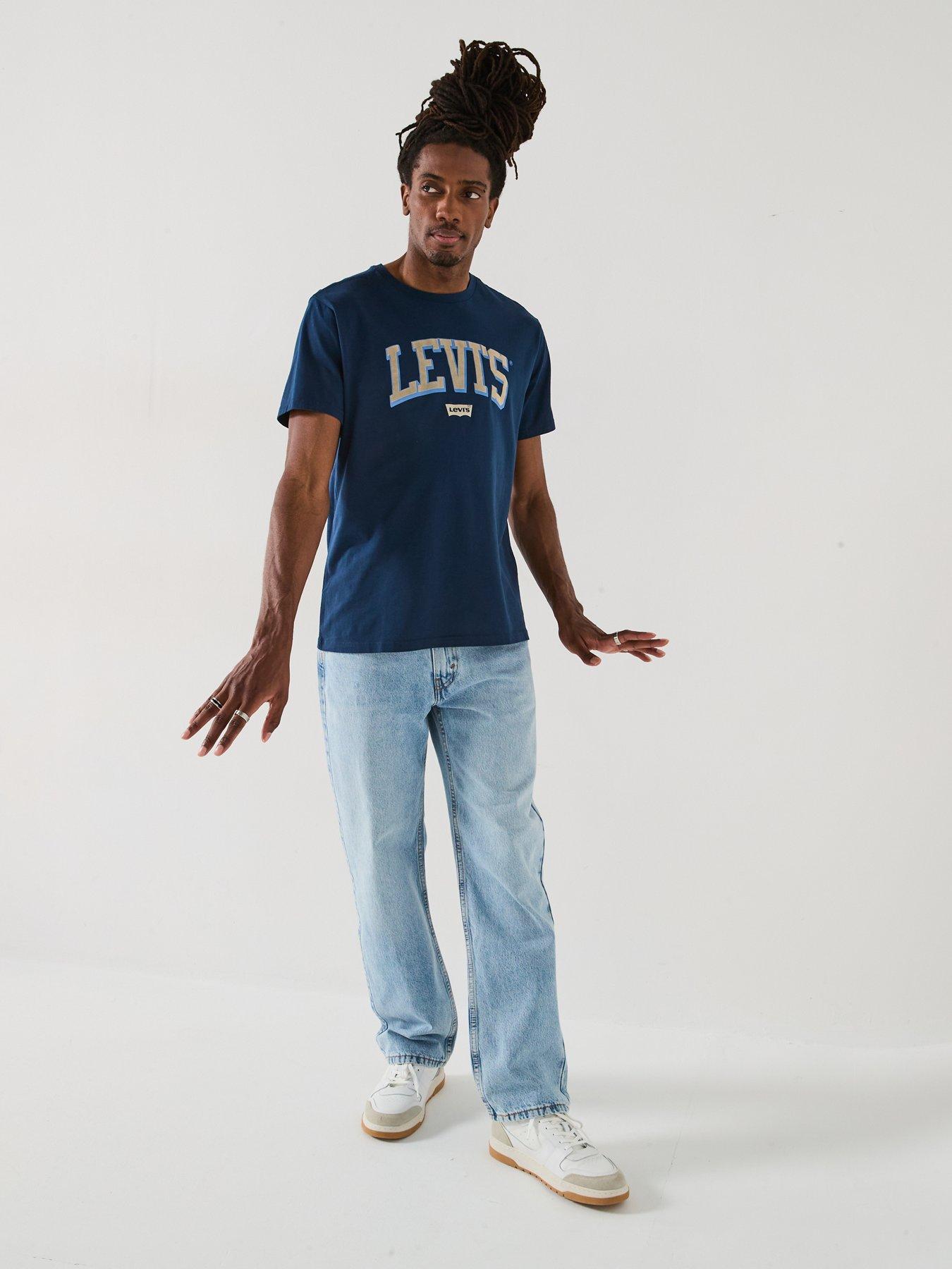 Image 3 of 6 of Levi's Levis Relaxed Fit Baby Tab Short Sleeve T-shirt- Navy