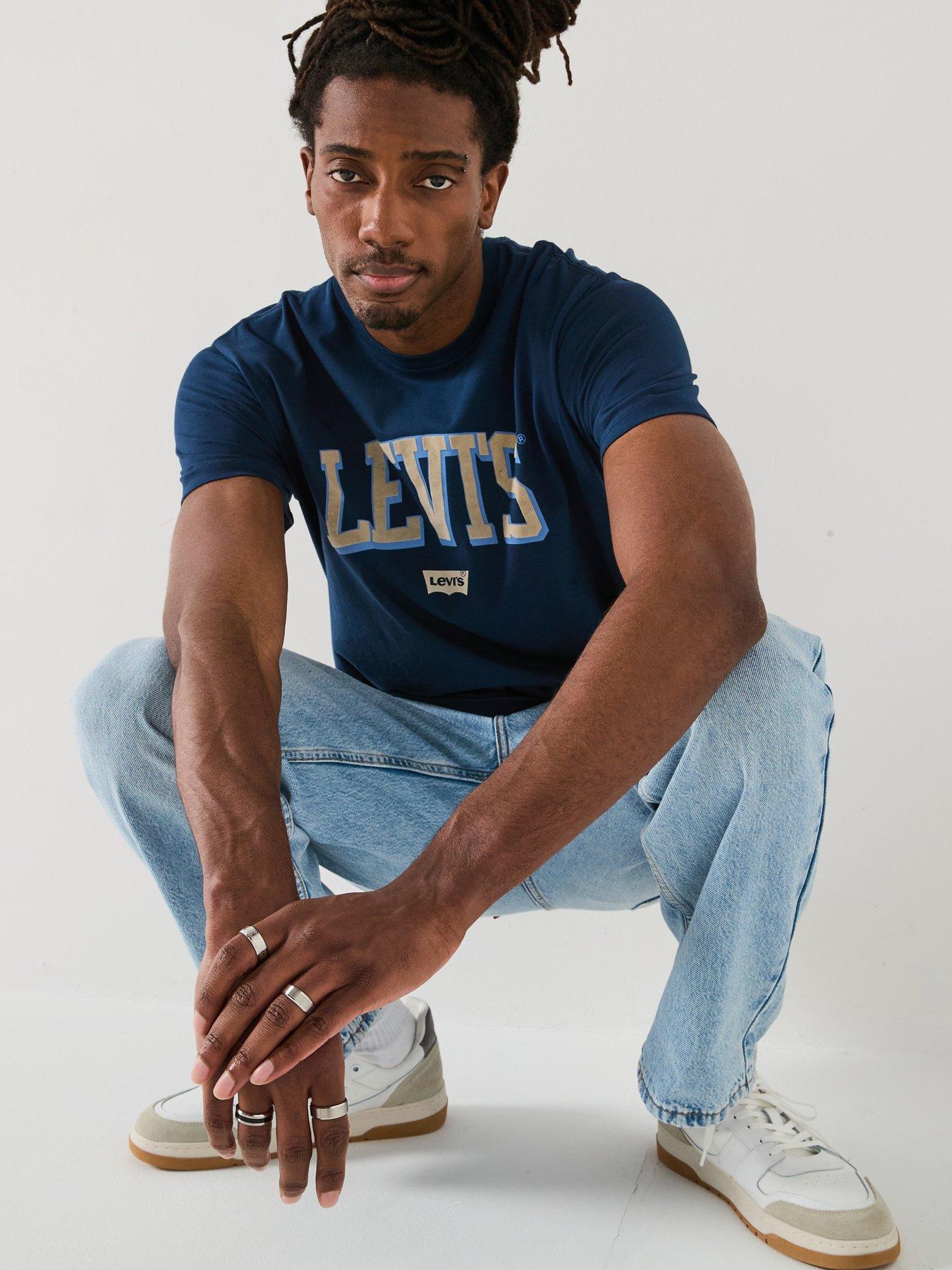 Image 5 of 6 of Levi's Levis Relaxed Fit Baby Tab Short Sleeve T-shirt- Navy