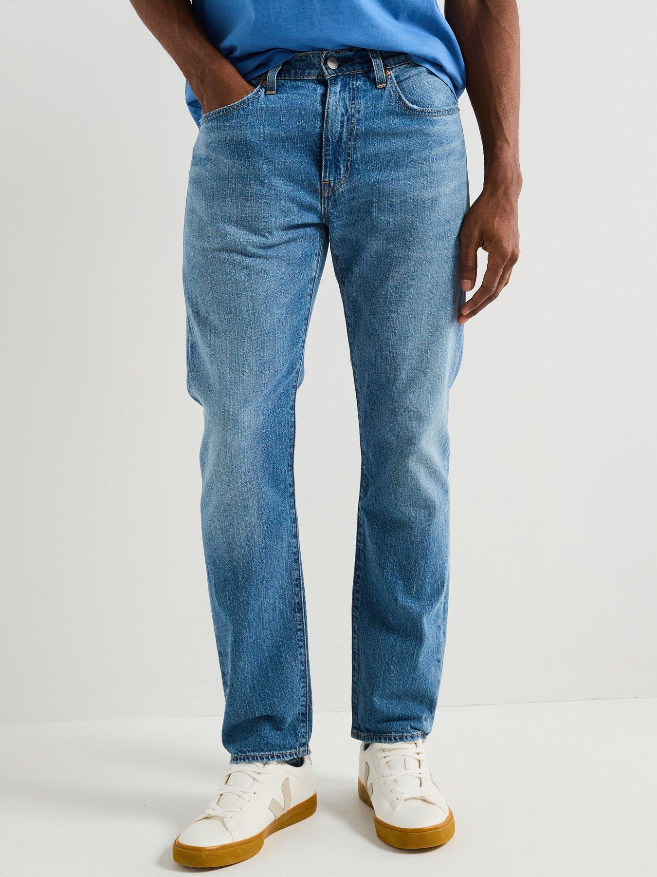 Image of Levi's Levis 502® Tapered Fit Lightweight Linen+ Denim Jeans - The New Blue