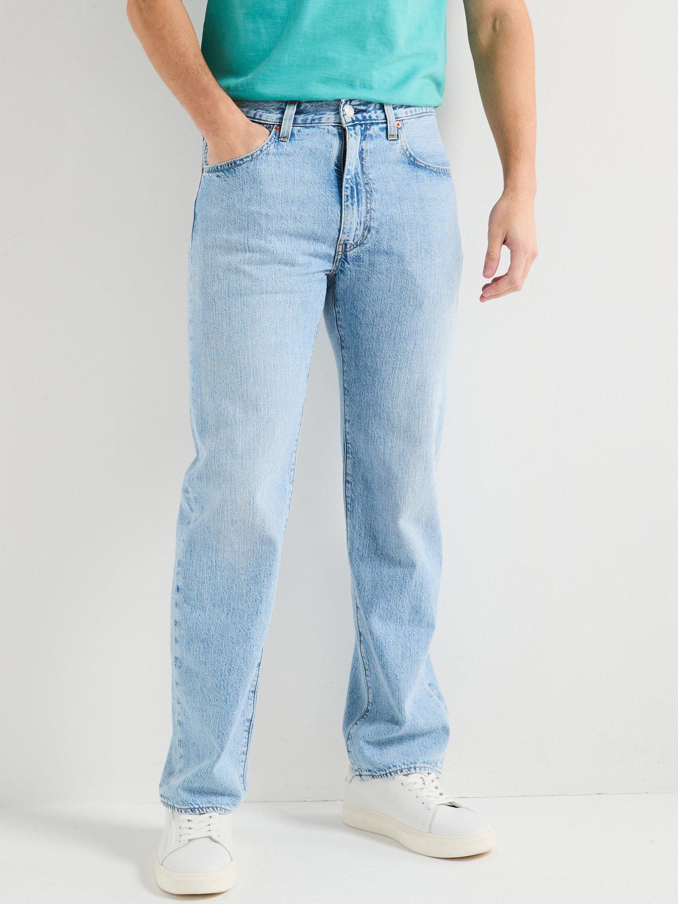 Levi's Levis 555T Relaxed Straight Fit Lightweight Linen+ Jeans - Call Me Again - Blue