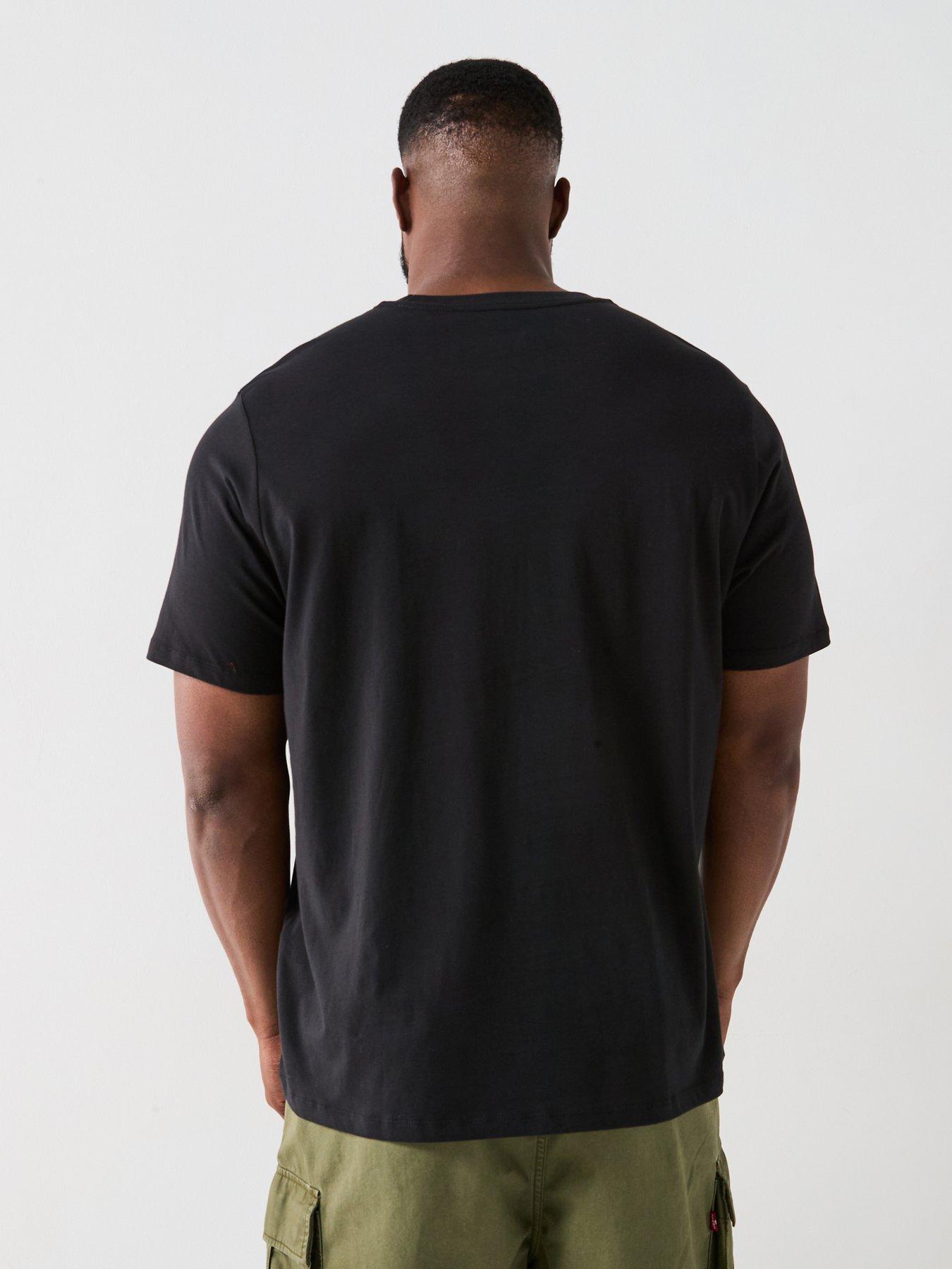 Image 3 of 5 of Levi's Levi's Big &amp; Tall 2 Pack T-shirt- Black