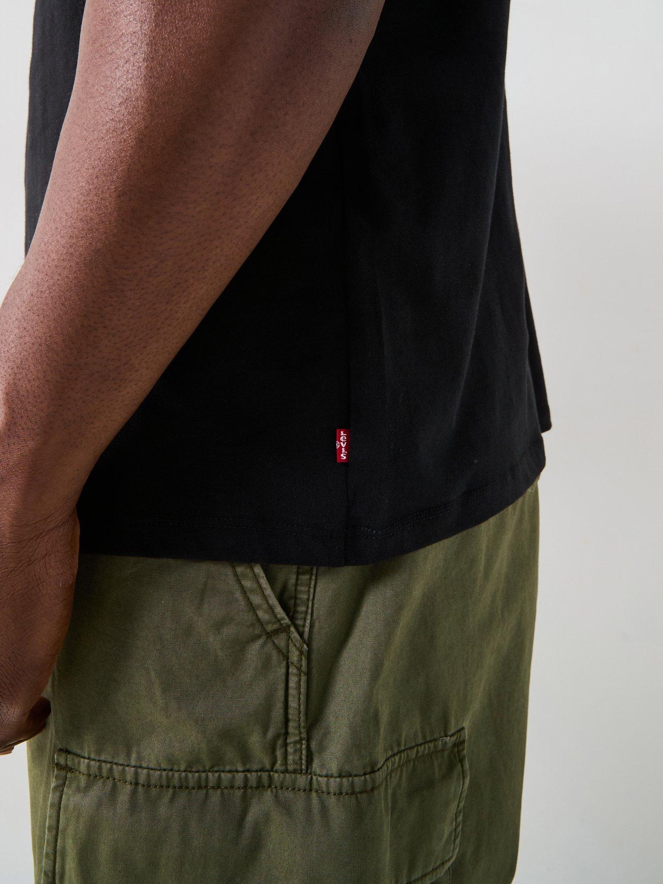Image 5 of 5 of Levi's Levi's Big &amp; Tall 2 Pack T-shirt- Black