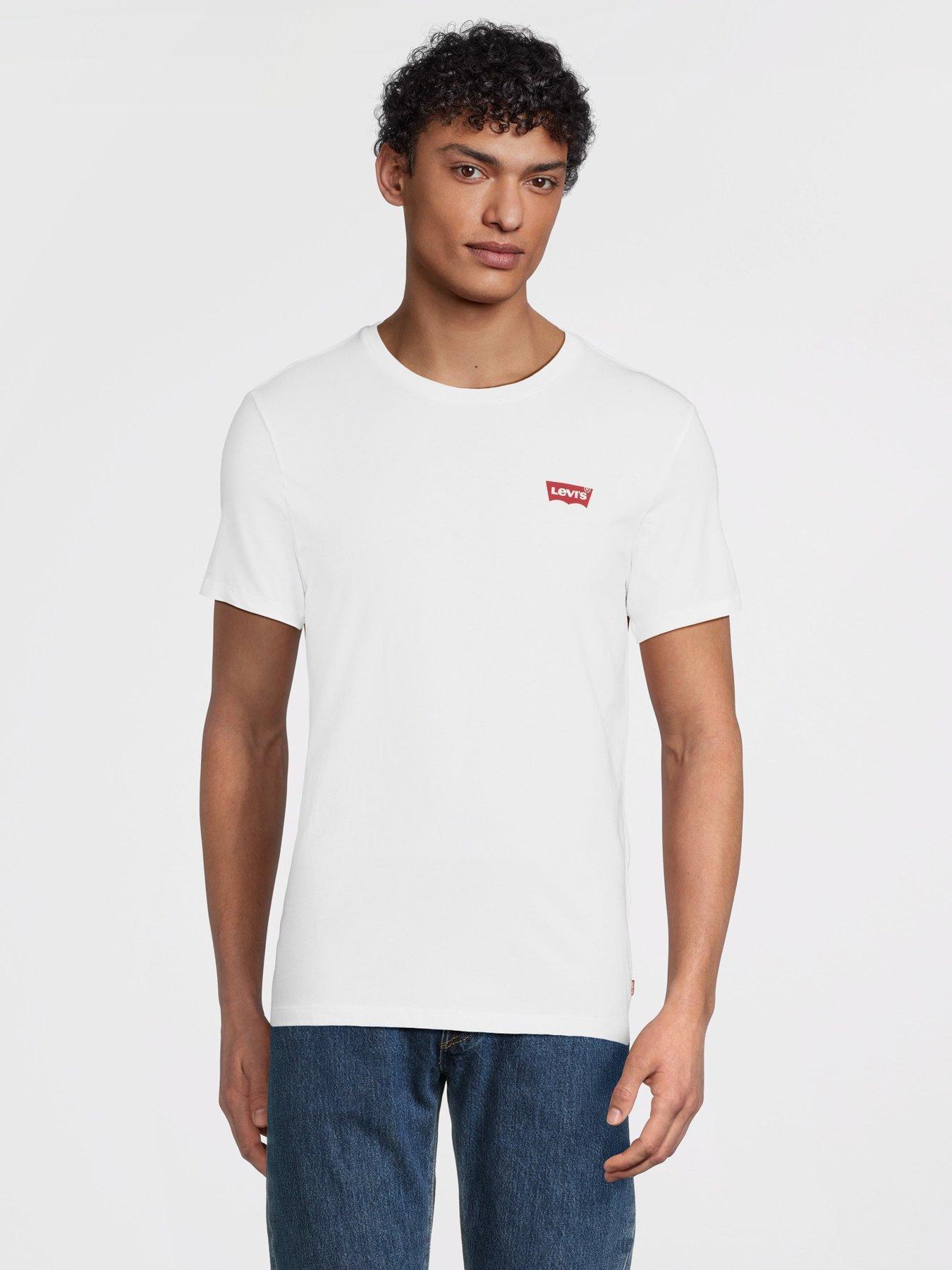Image 2 of 6 of Levi's 2 Pack Short Sleeve T-Shirt- White