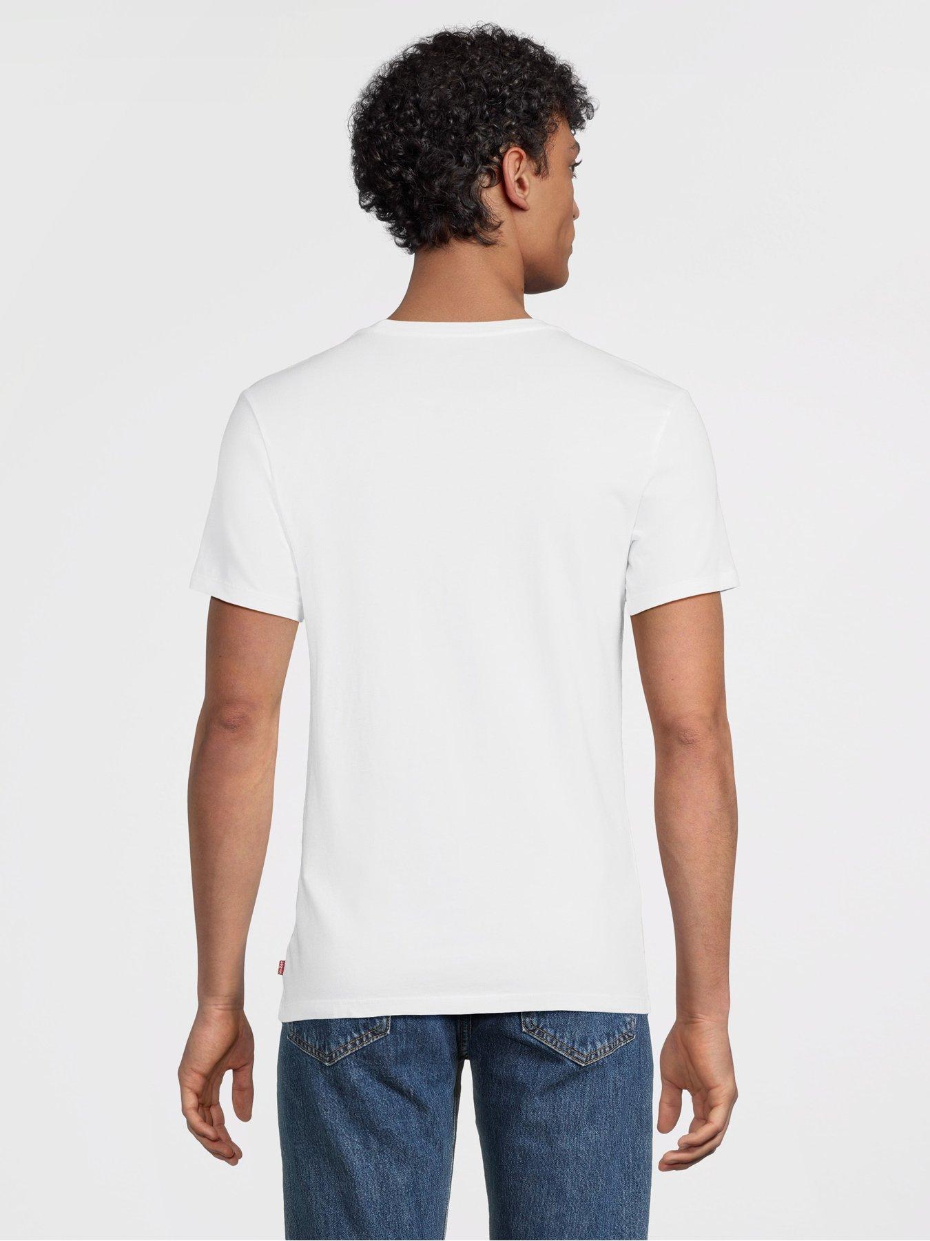 Image 3 of 6 of Levi's 2 Pack Short Sleeve T-Shirt- White
