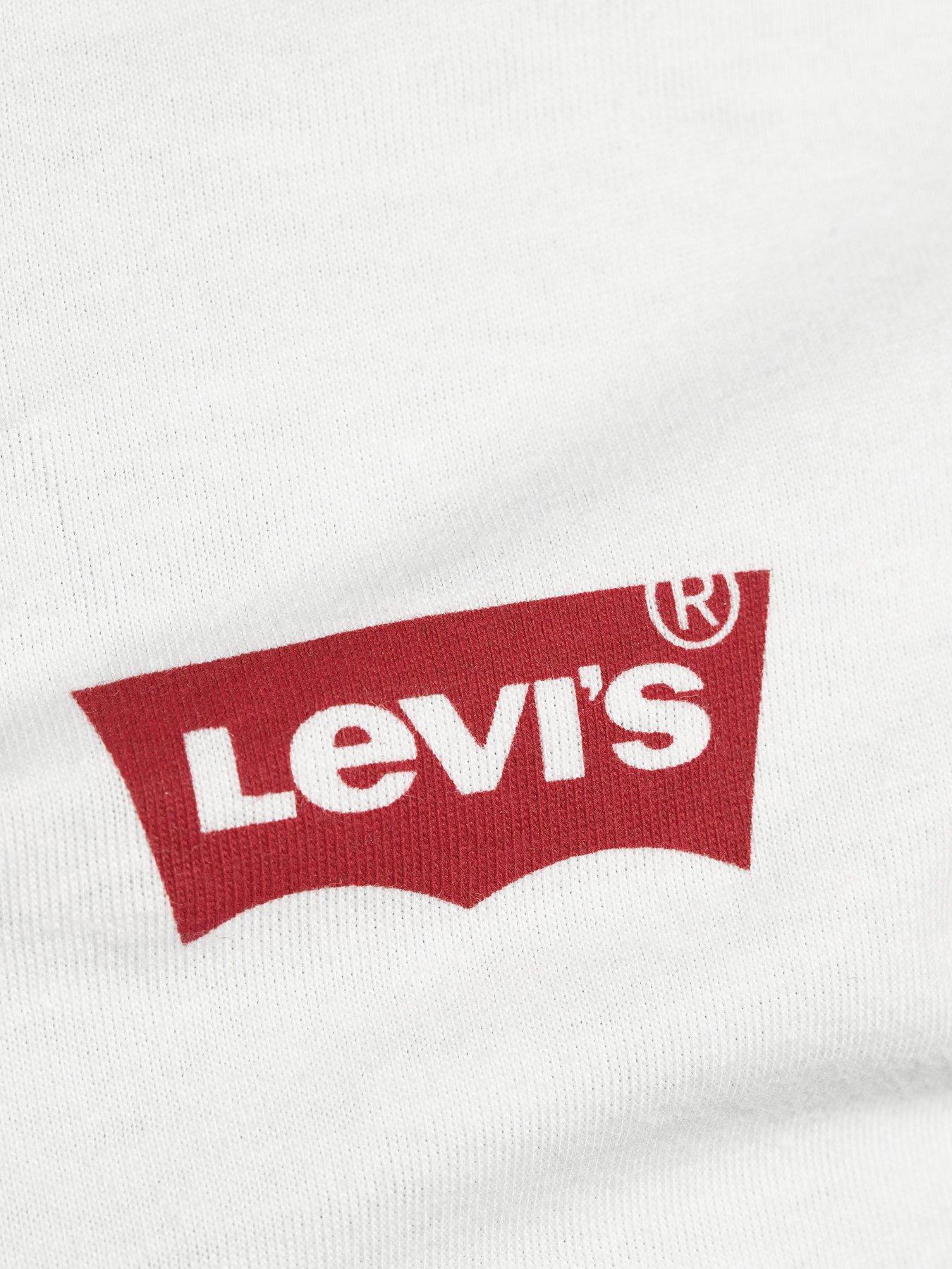 Image 6 of 6 of Levi's 2 Pack Short Sleeve T-Shirt- White