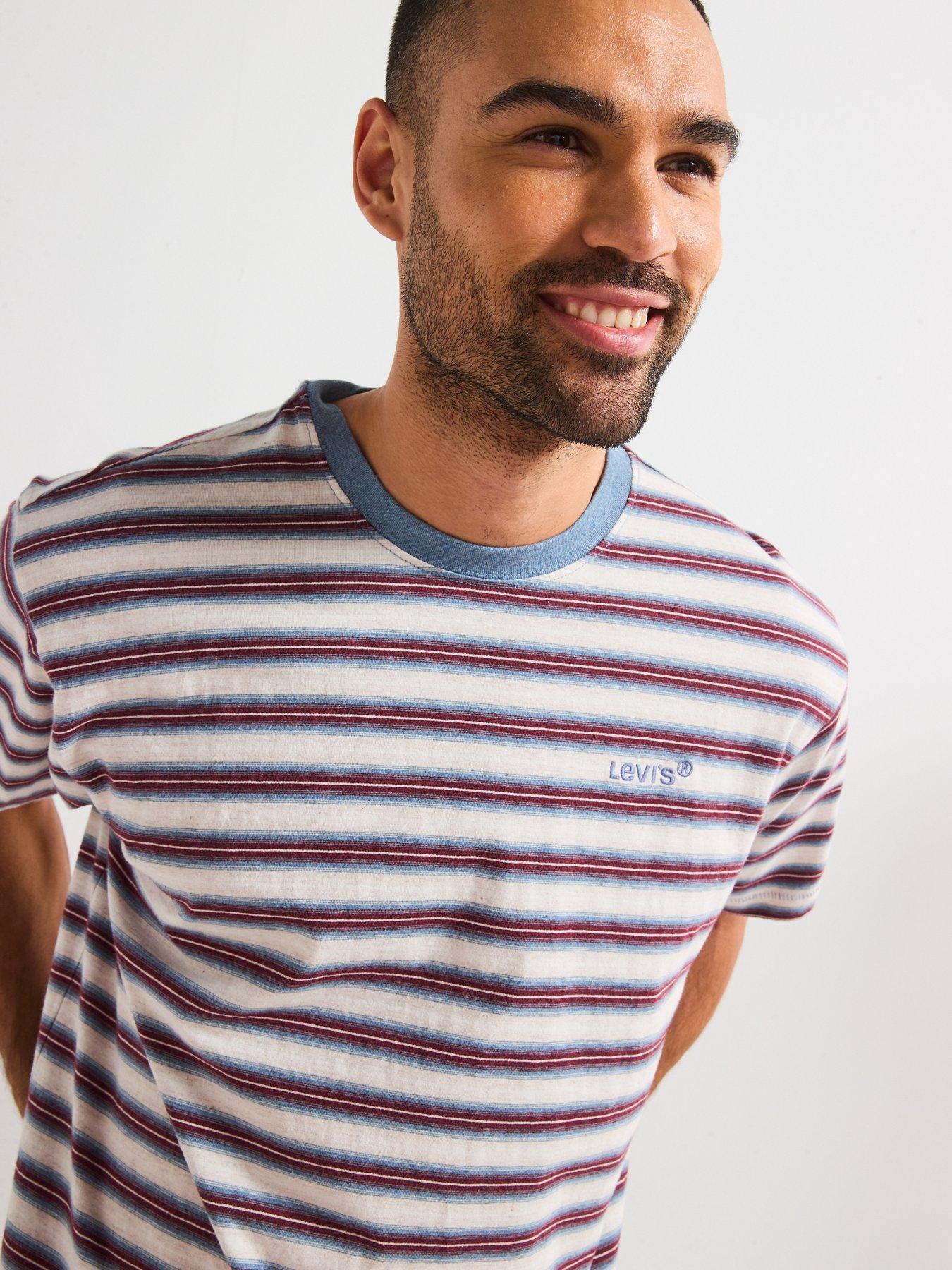 Image 5 of 6 of Levi's Red Tab Vintage Stripe T-Shirt - Blue